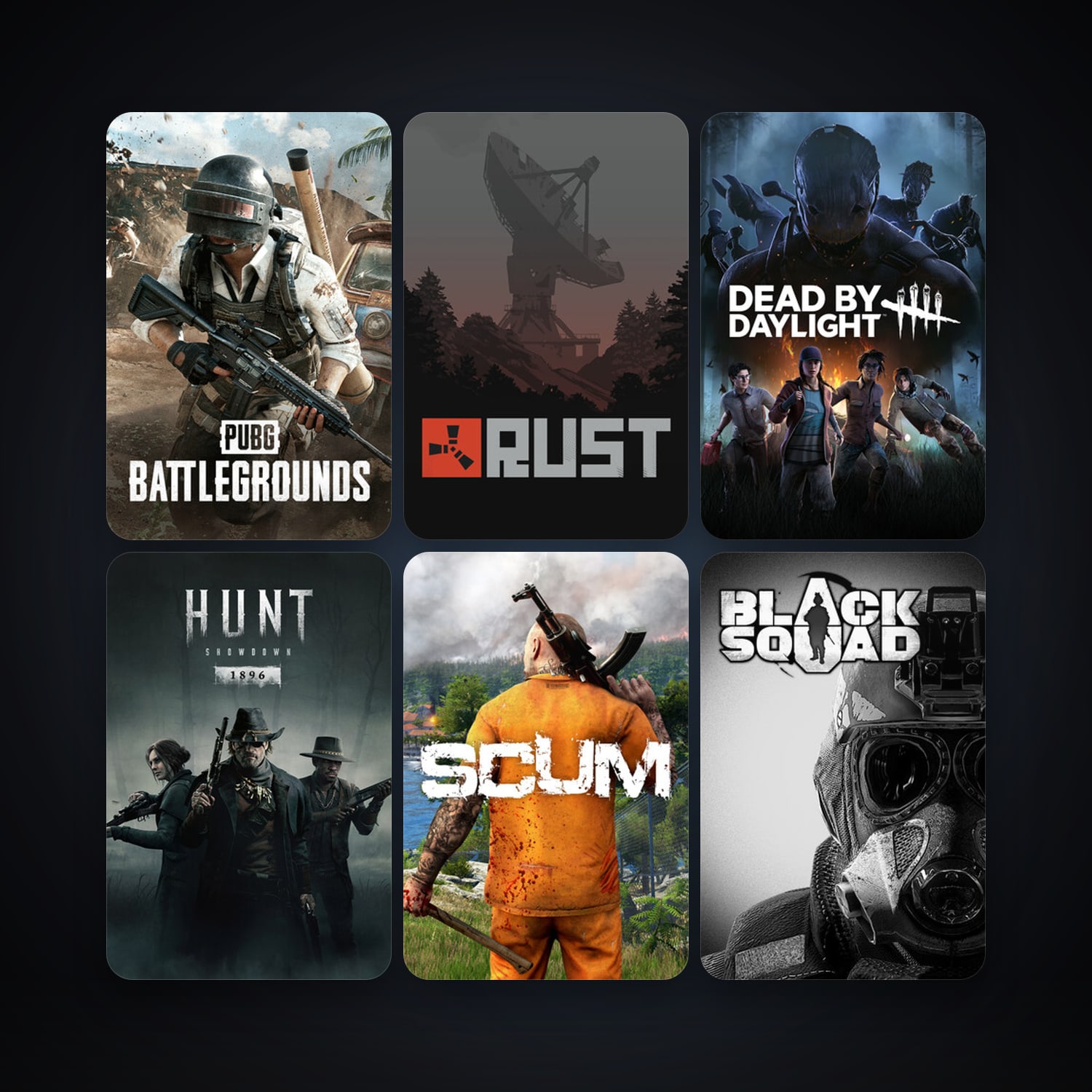 Rust + Dead by Daylight, 17 games, clean — HabibiAccounts