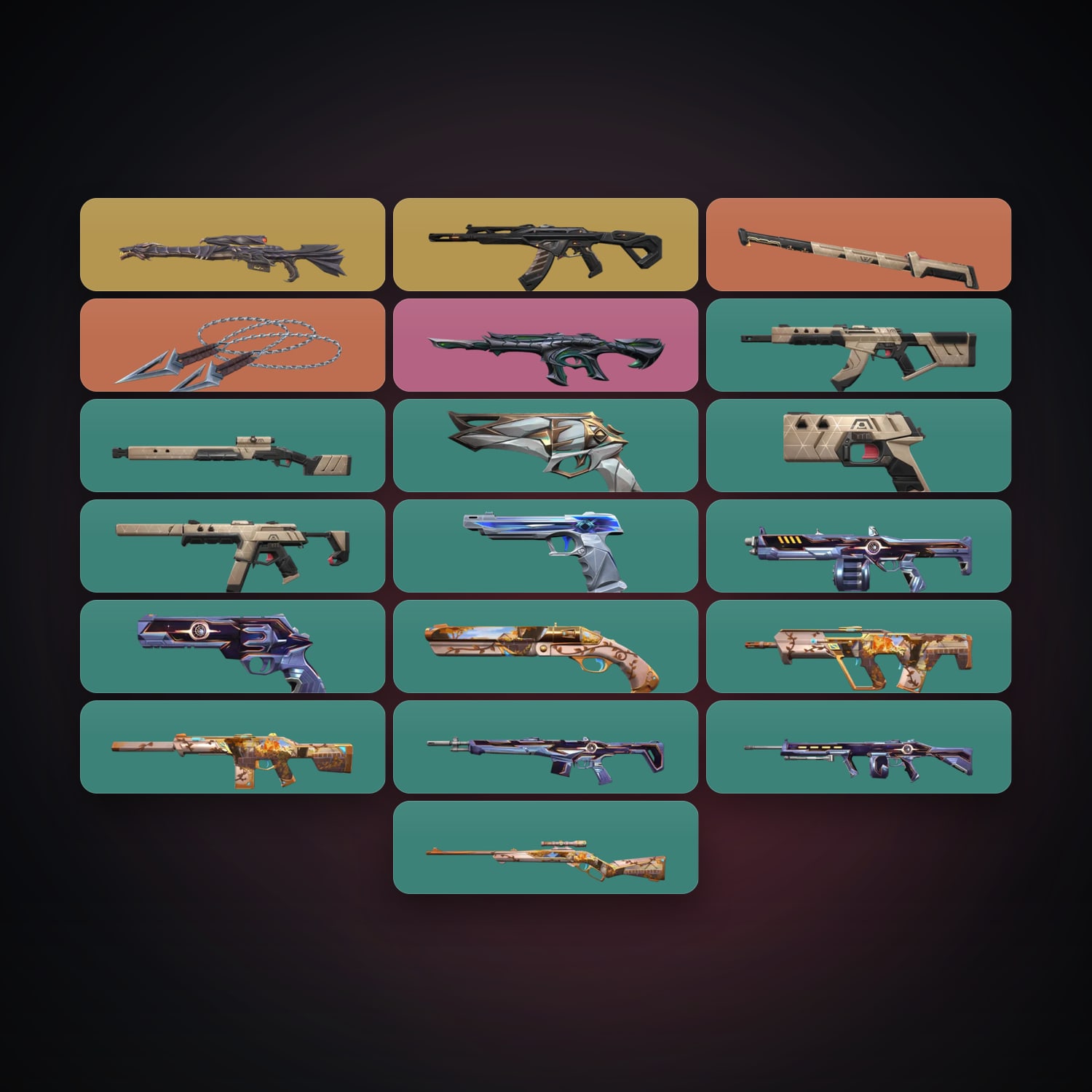 AP Plat 1 locker — 2 knives, 19 skins, lvl 59 — HabibiAccounts
