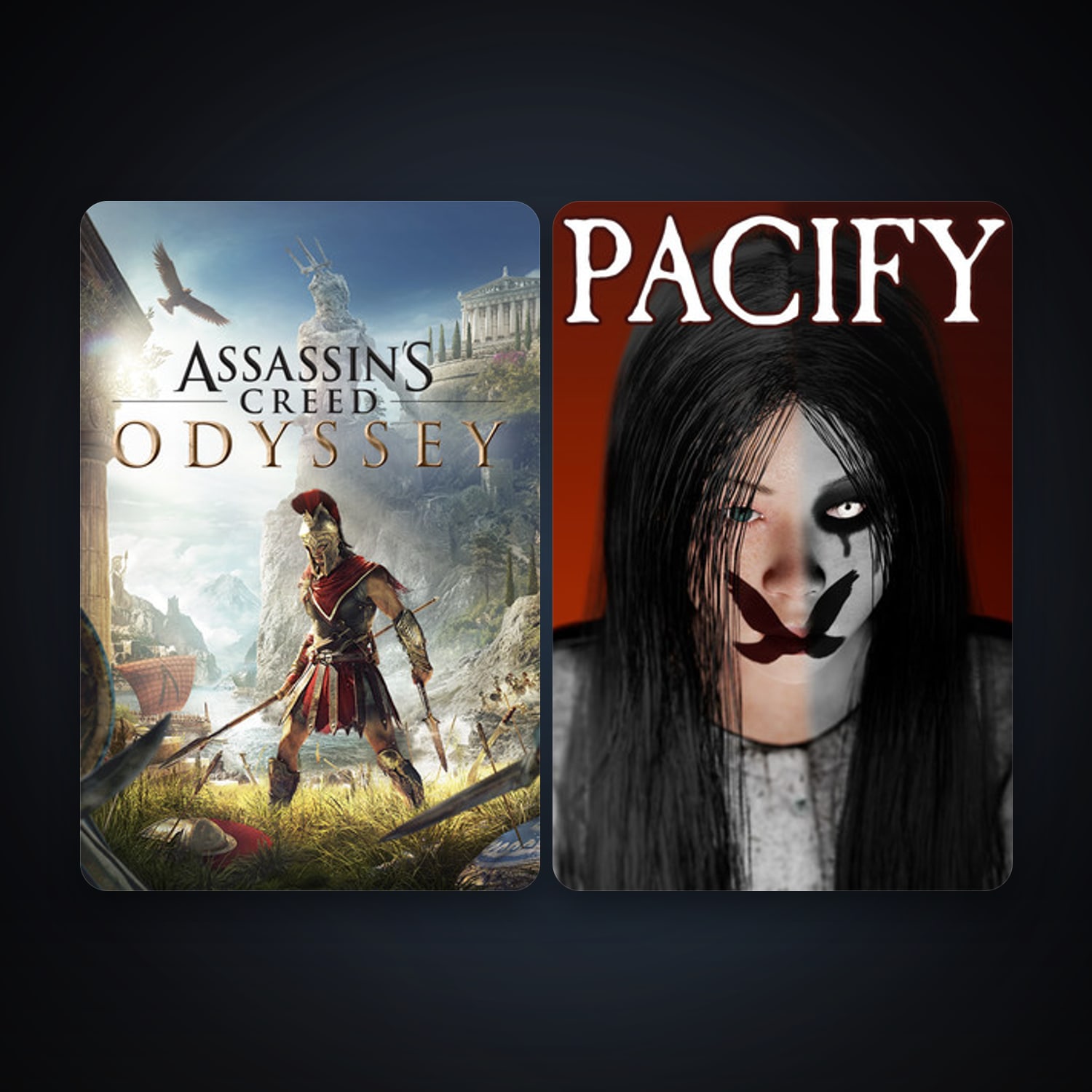 Assassin's Creed Odyssey + Pacify, 4 games, clean — HabibiAccounts