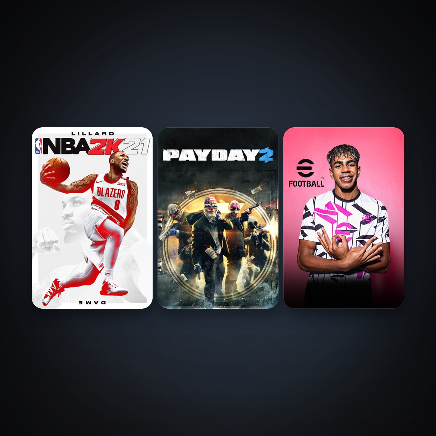 PAYDAY 2 + NBA 2K21, 6 games, clean — HabibiAccounts