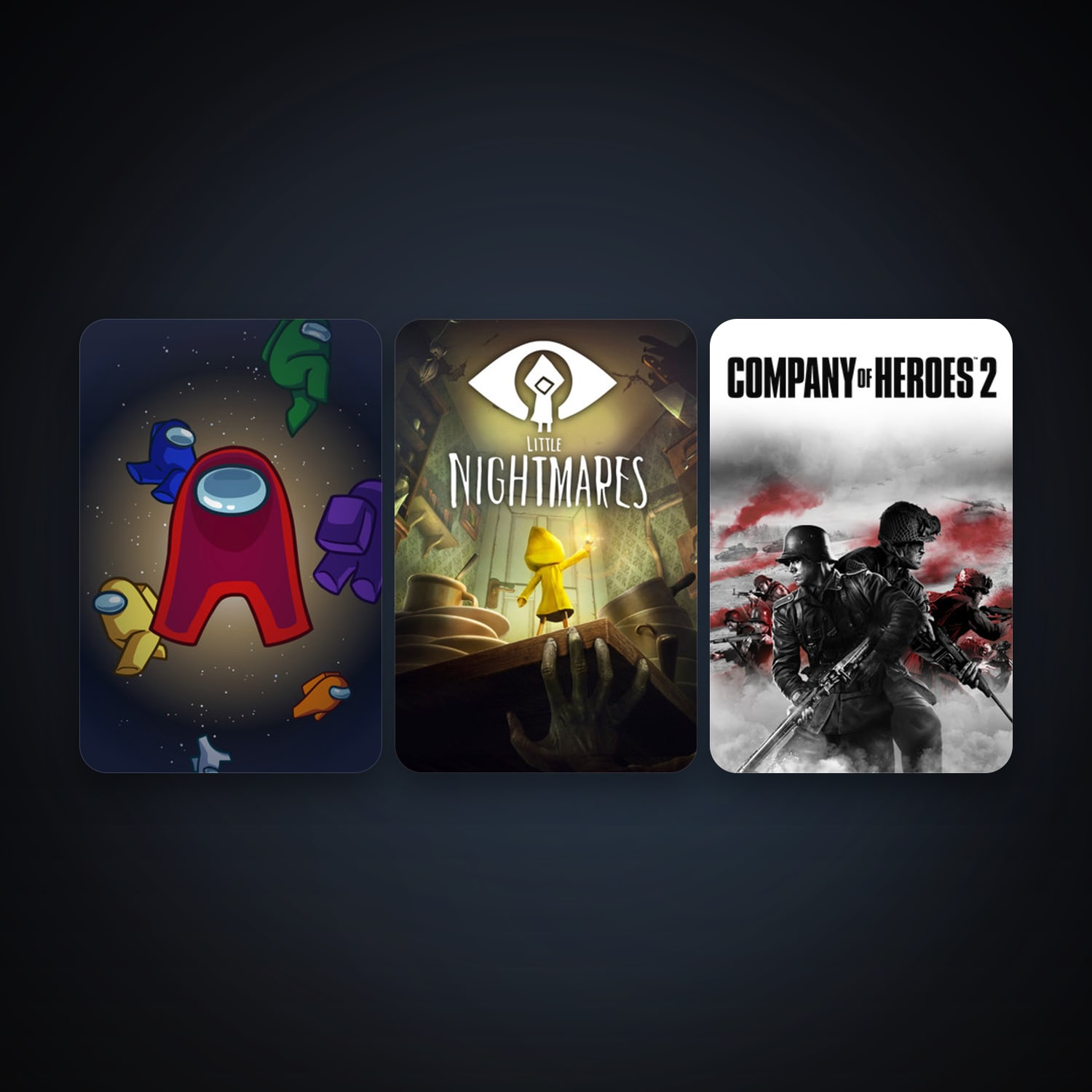 Steam account: Company of Heroes 2 + Little Nightmares, 4 games, clean — HabibiAccounts