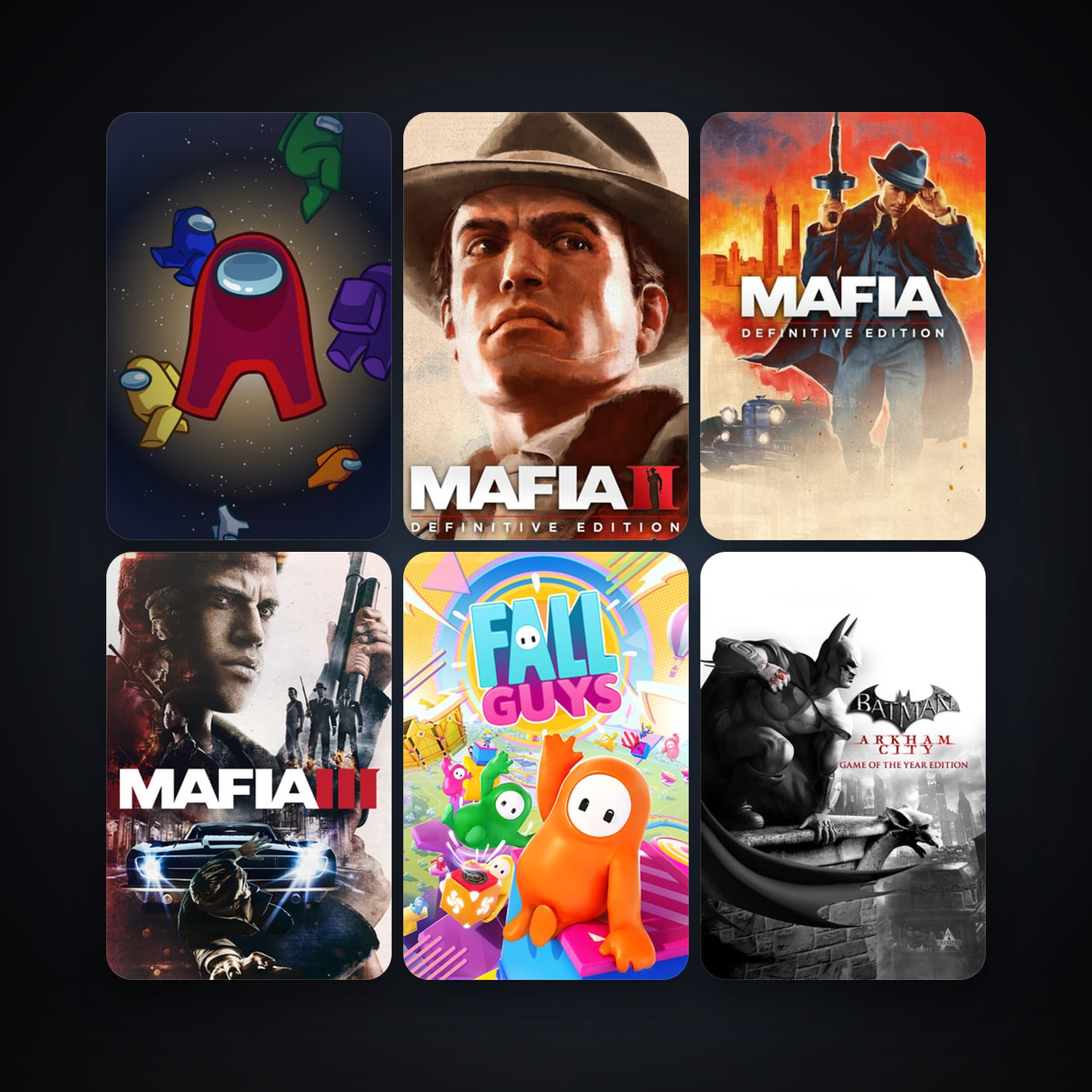 Batman: Arkham Asylum Game of the Year Edition + Mafia II, 14 games, clean — HabibiAccounts