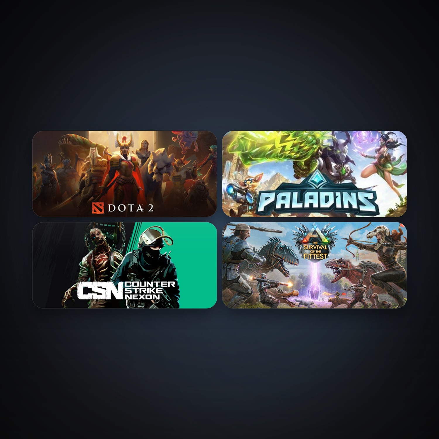 Dota 2 + Counter-Strike Nexon: Studio, 6 games, clean — HabibiAccounts
