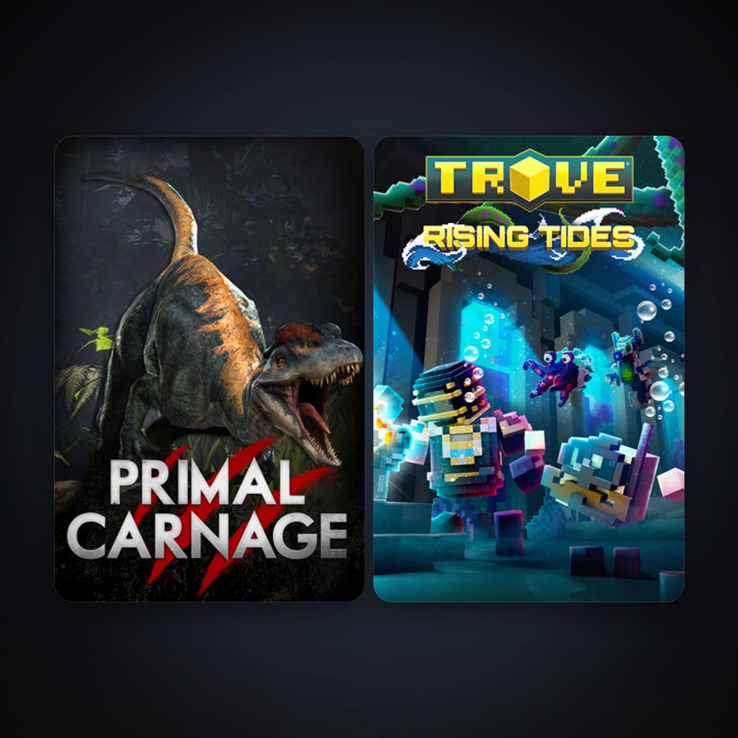 Primal Carnage + Trove, 6 games, clean — HabibiAccounts