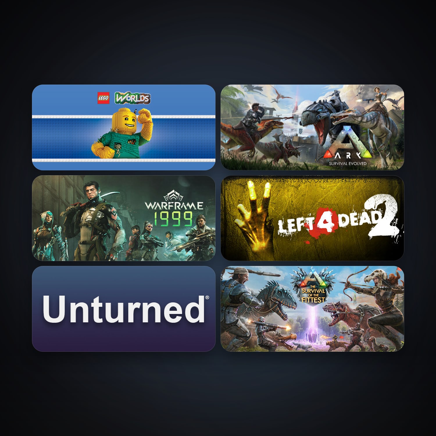 Left 4 Dead 2 + Warframe, 14 games, clean — HabibiAccounts