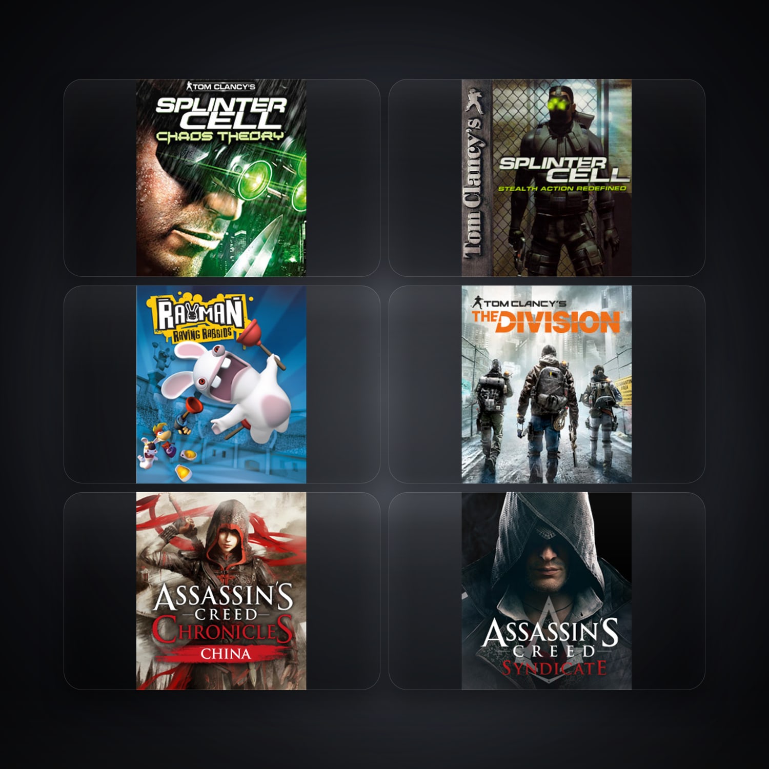 Ubisoft account — Tom Clancy's Splinter Cell Chaos Theory + Tom Clancy's Splinter Cell — TH — 7 games — HabibiAccounts