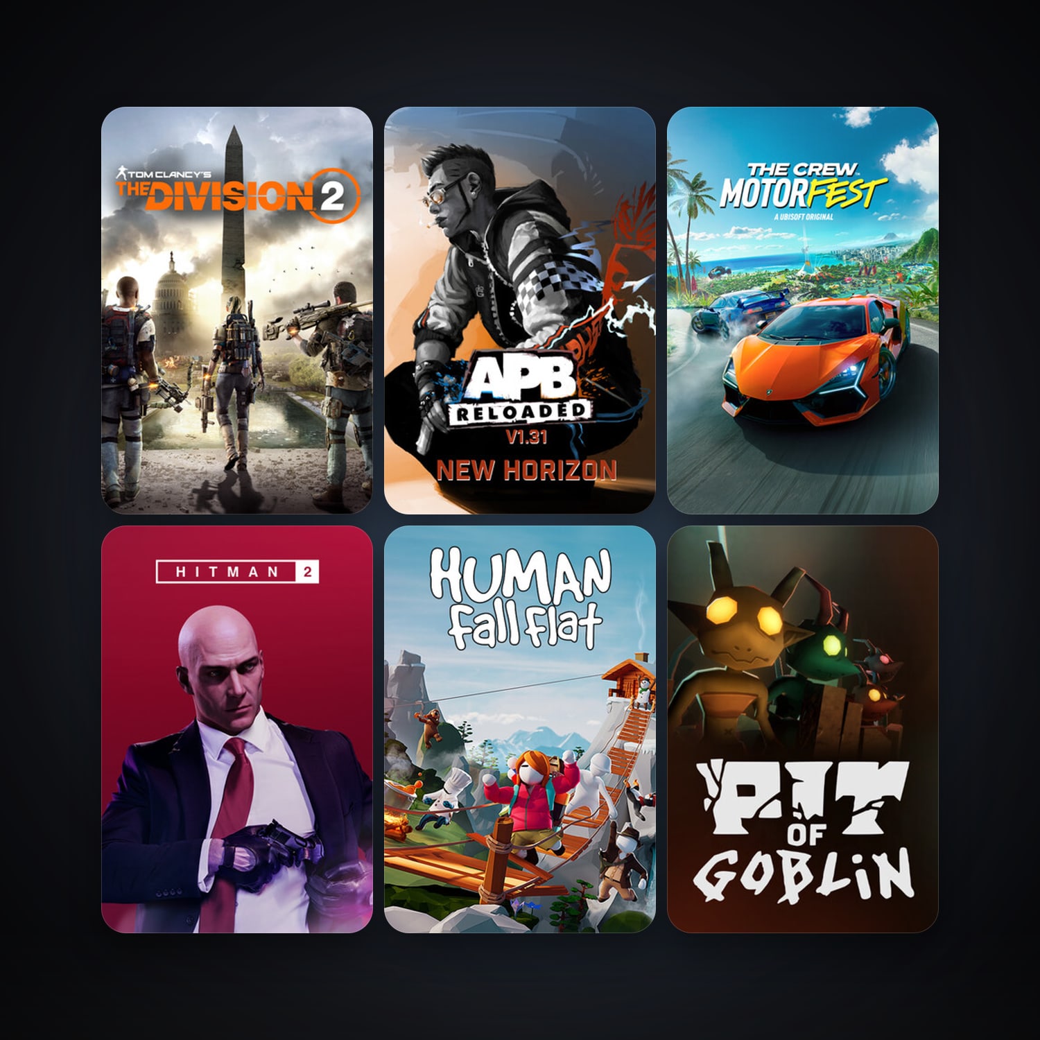 APB Reloaded + Human: Fall Flat, 25 games, clean — HabibiAccounts