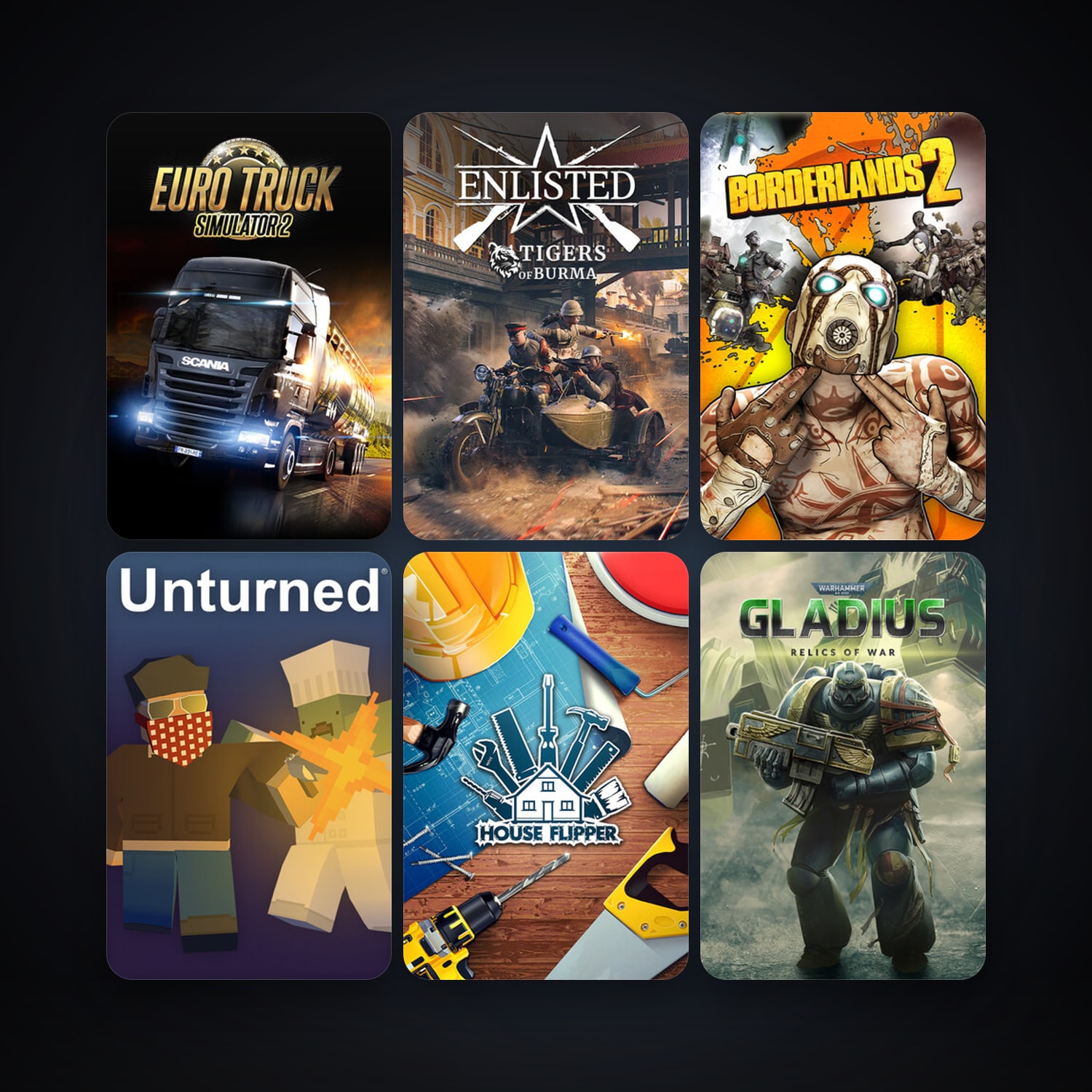 Free CS2 (No Prime) + Borderlands 2, 20 games, clean — HabibiAccounts