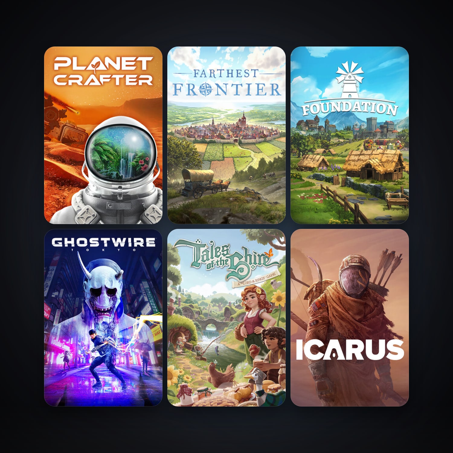 Foundation + Farthest Frontier, 7 games, clean — HabibiAccounts