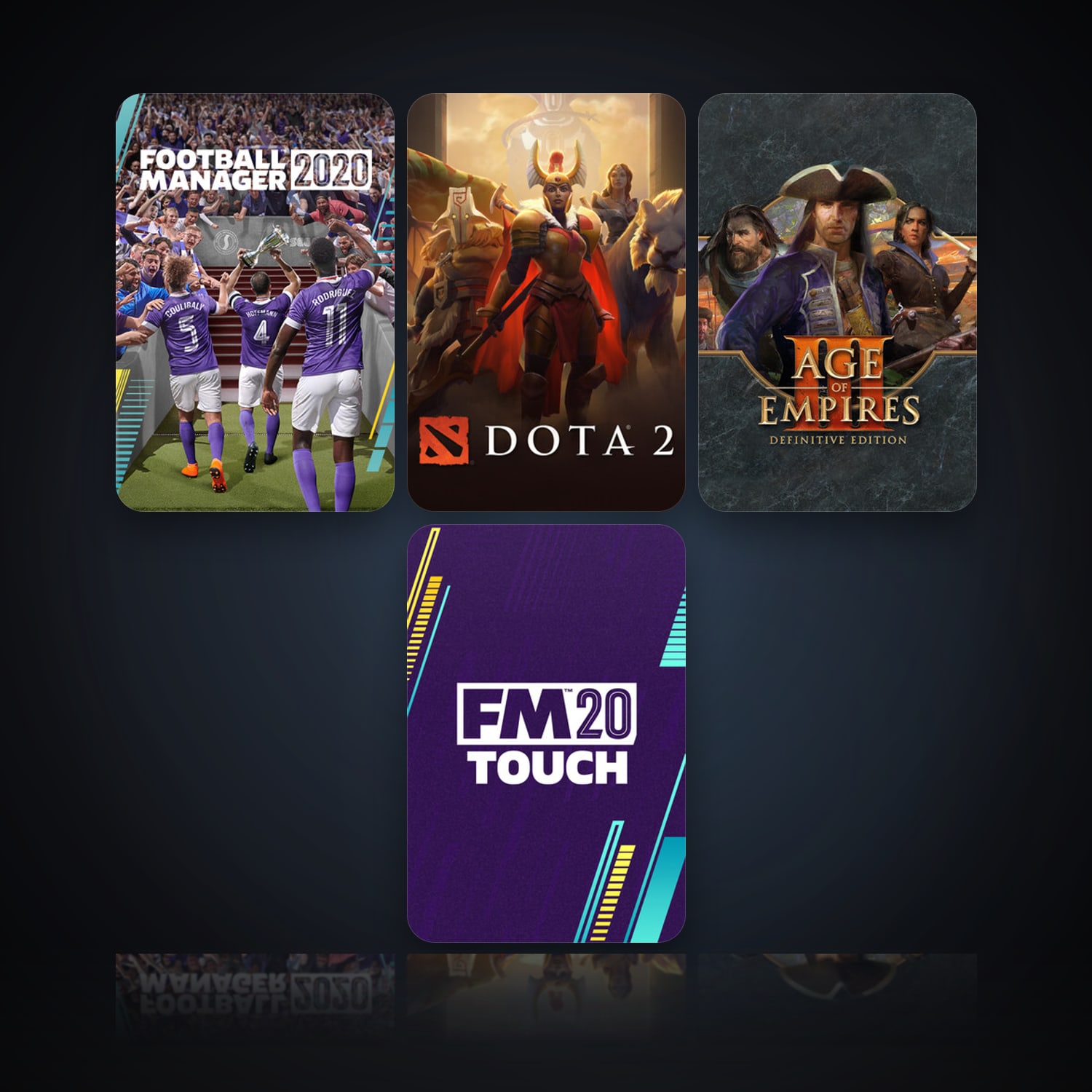 Football Manager 2020 & Dota 2 | Clean — HabibiAccounts