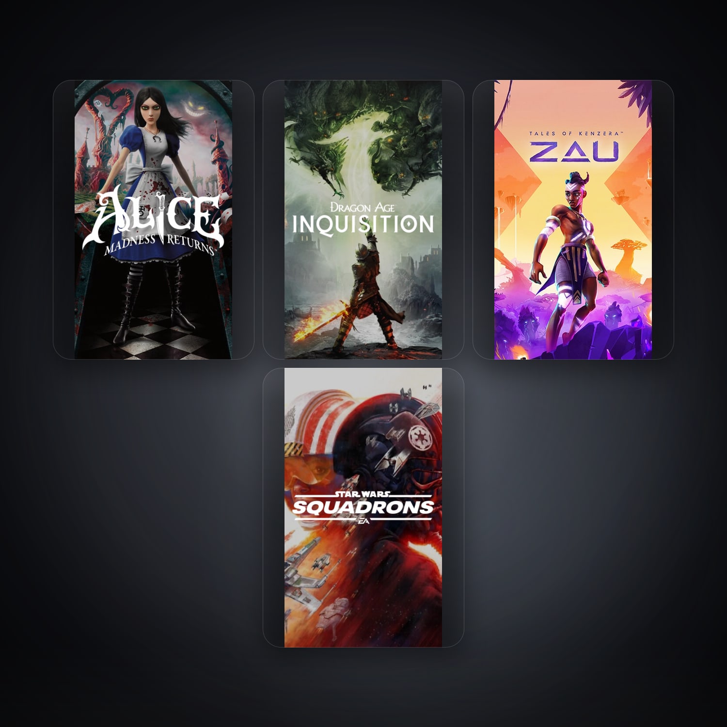 حساب إي إيه فيه Alice: Madness Returns وDragon Age: Inquisition، IT، 4 ألعاب — HabibiAccounts