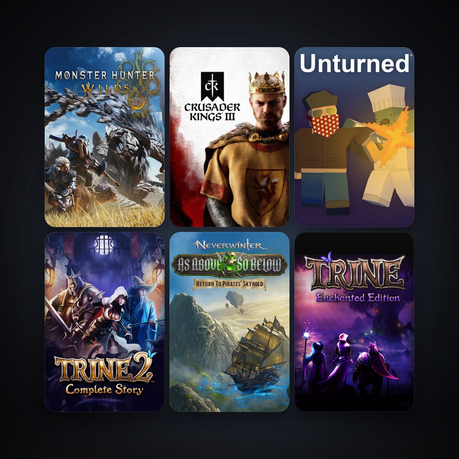 Trine Enchanted Edition + Trine 2: Complete Story, 22 games, clean — HabibiAccounts