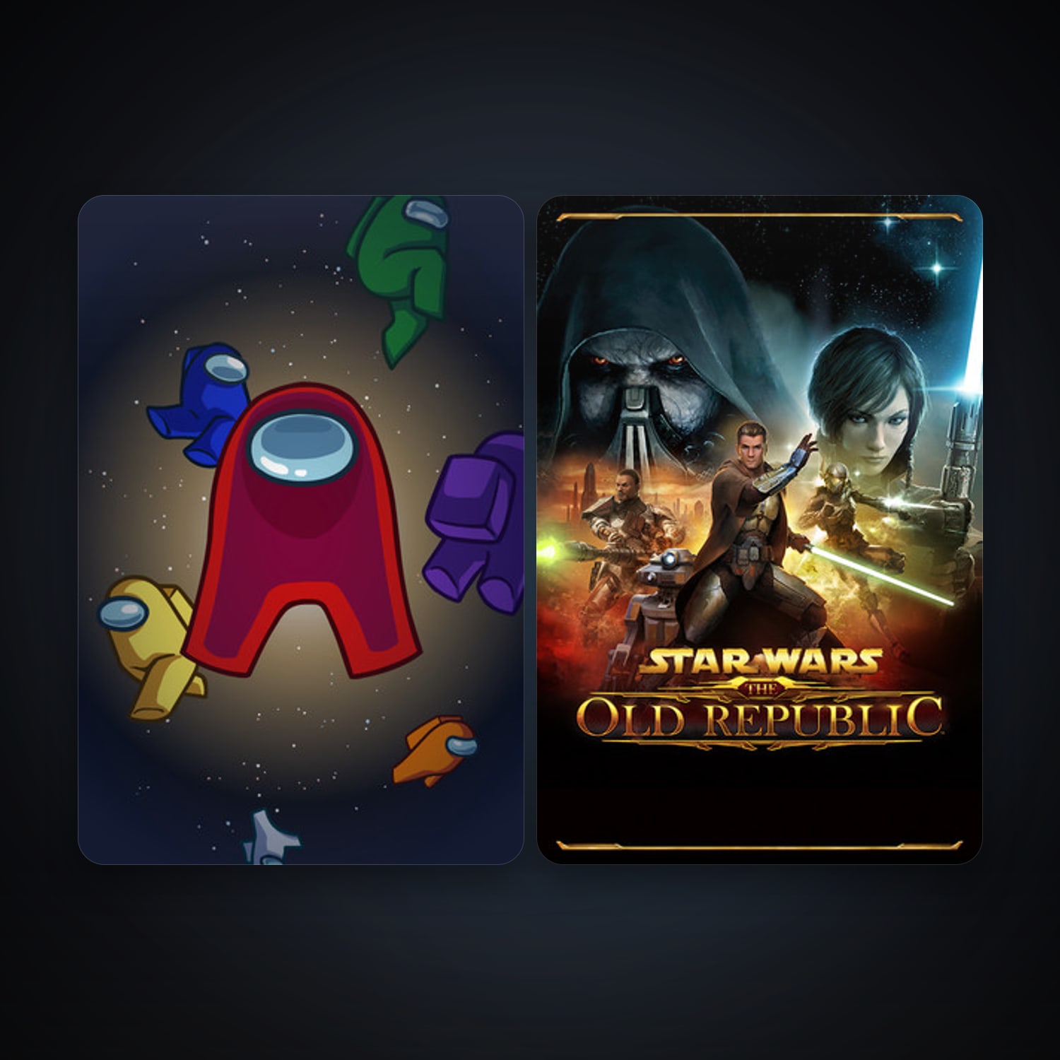 Among Us + STAR WARS: The Old Republic, 4 games, clean — HabibiAccounts