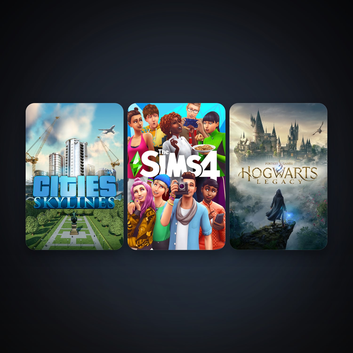 Cities: Skylines + Hogwarts Legacy, 3 games, clean — HabibiAccounts