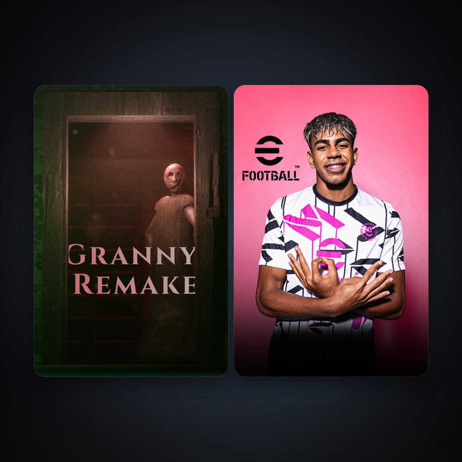 eFootball 2024 + Granny Remake, 4 games, clean — HabibiAccounts