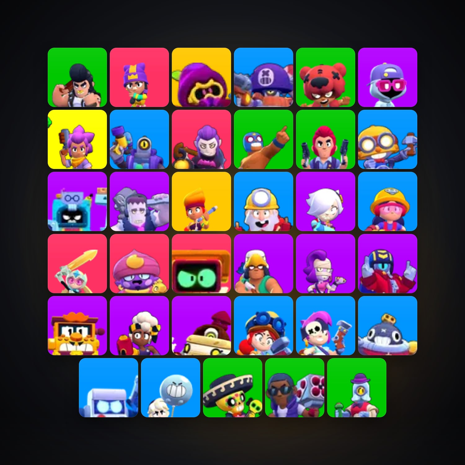 36 Brawlers | 7.5K Trophies — HabibiAccounts