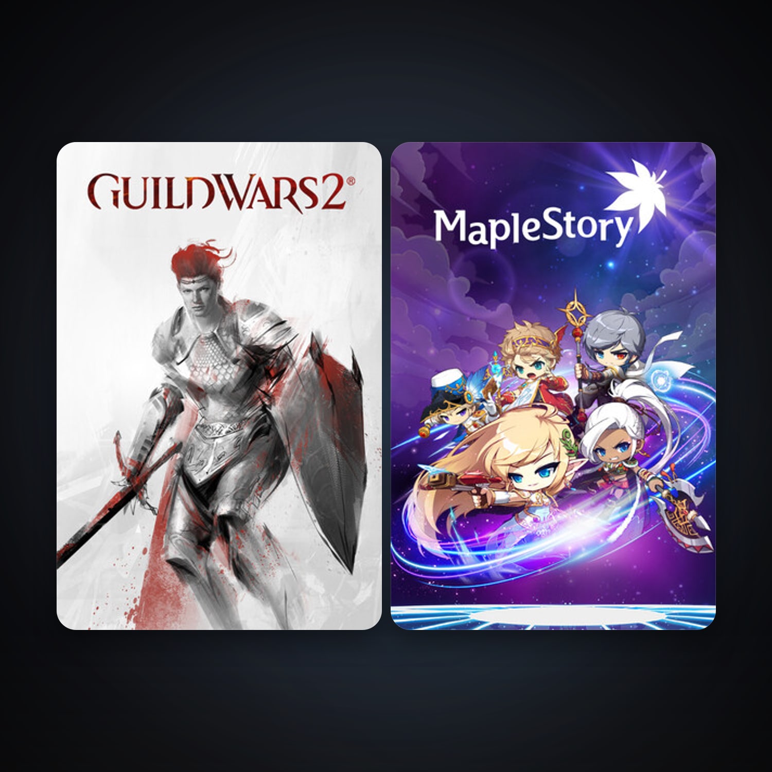MapleStory + Guild Wars 2, 4 games, clean — HabibiAccounts