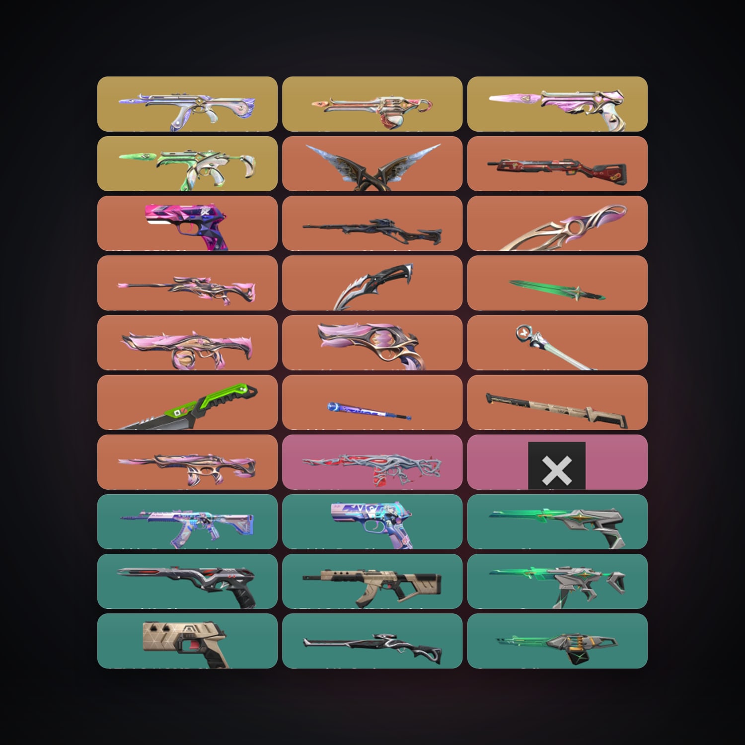 NA Diamond 1 locker — 8 knives, 85 skins, lvl 144 — HabibiAccounts