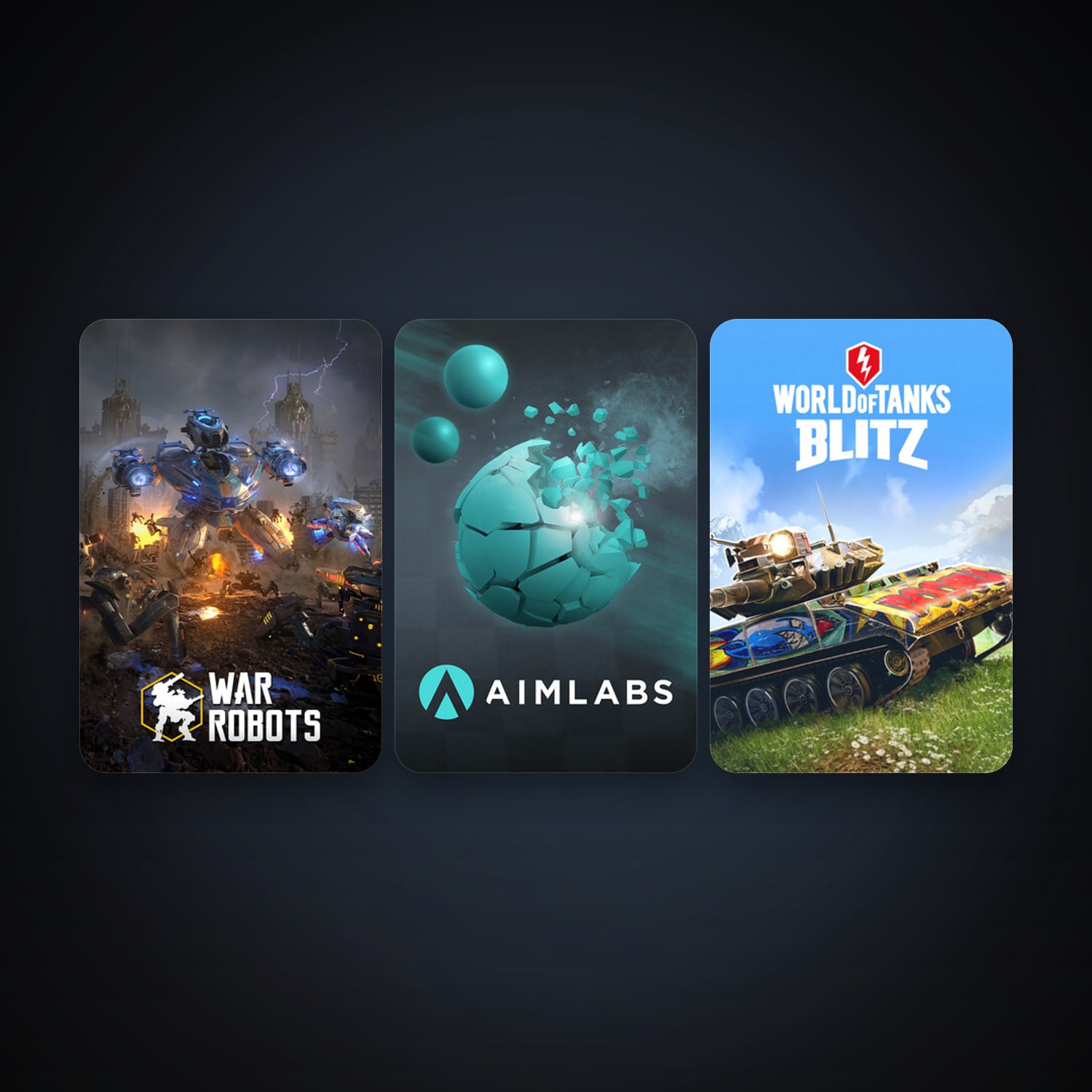 World of Tanks Blitz + Aimlabs, 8 games, clean — HabibiAccounts