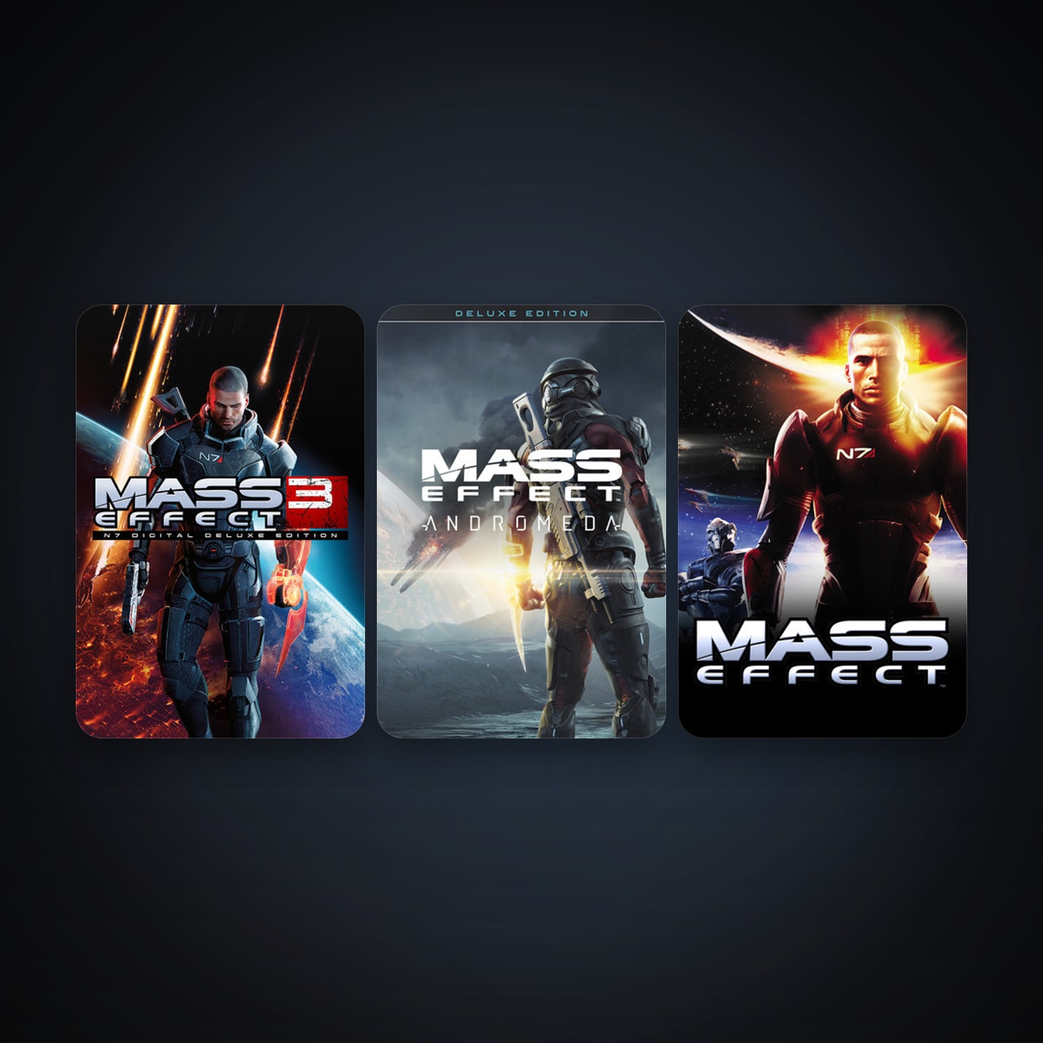Mass Effect + Mass Effect: Andromeda, 4 games, clean — HabibiAccounts