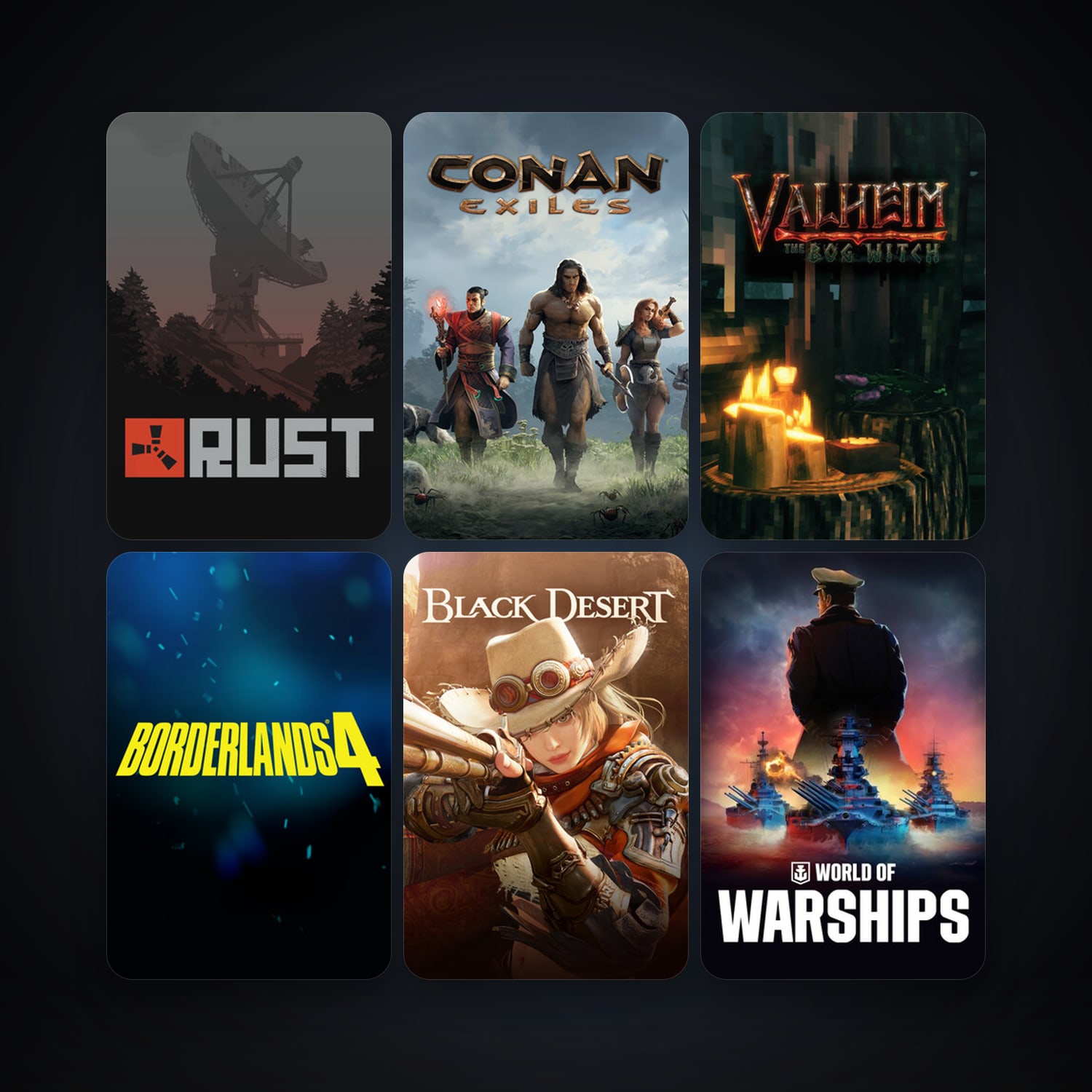 Rust + Tabletop Simulator, 16 games, clean — HabibiAccounts