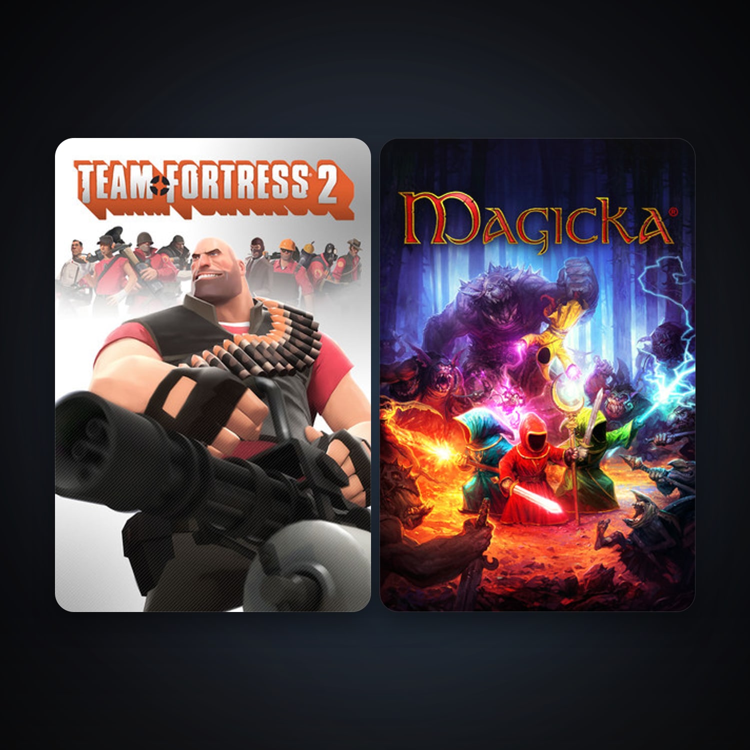 Steam account: Team Fortress 2 + Magicka, 4 games, clean — level 9 — HabibiAccounts