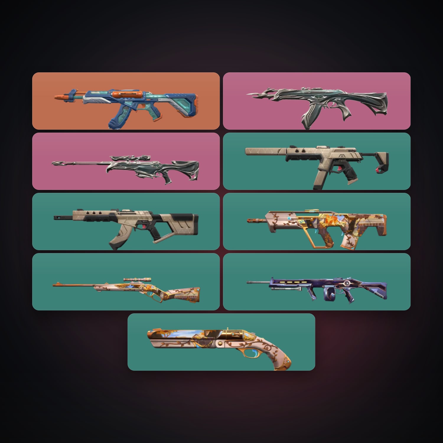 KR Gold 2 locker — 10 skins, lvl 25 — HabibiAccounts