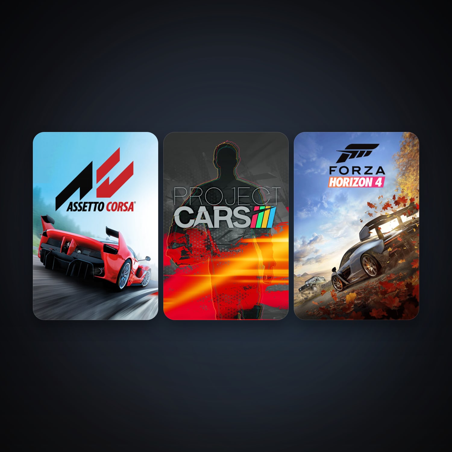 Project CARS + Assetto Corsa, 3 games, clean — HabibiAccounts
