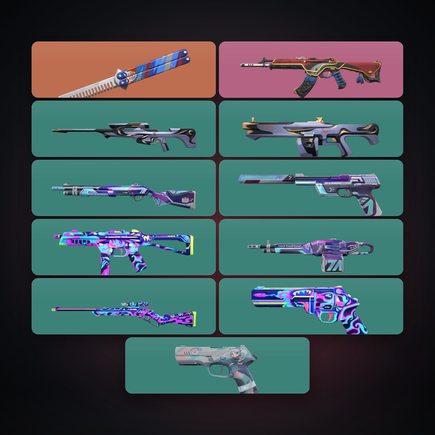 KR Silver 2 locker — 1 knives, 11 skins, lvl 74 — HabibiAccounts