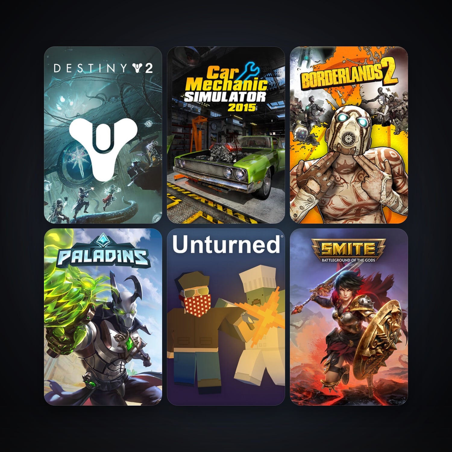 Borderlands 2 + Trove, 12 games, clean — HabibiAccounts