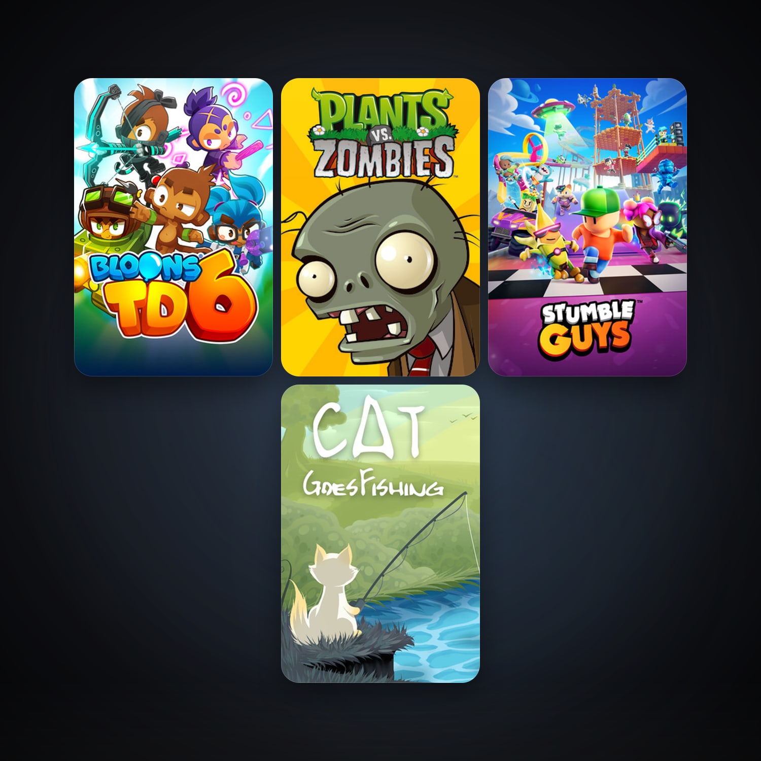 Plants vs. Zombies GOTY Edition + Cat Goes Fishing, 10 games, clean — HabibiAccounts