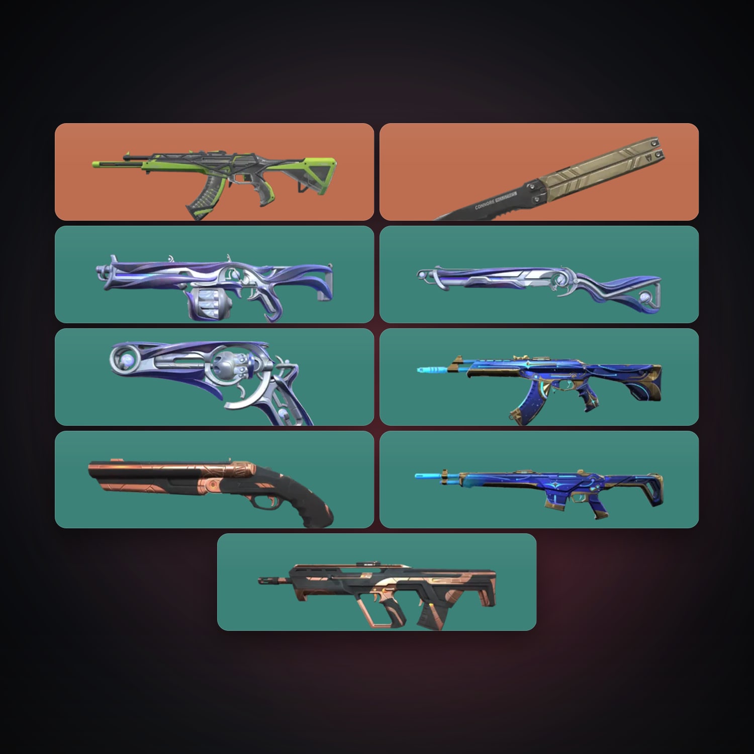 LA Silver 2 locker — 1 knives, 10 skins, lvl 67 — HabibiAccounts