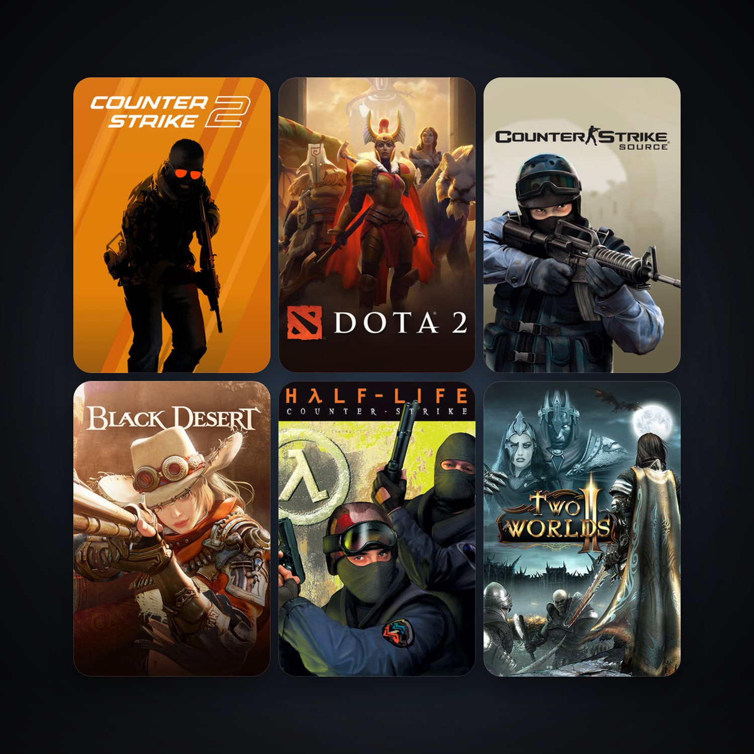 Counter-Strike + Counter-Strike: Source, 23 games, Steam 10, clean — HabibiAccounts