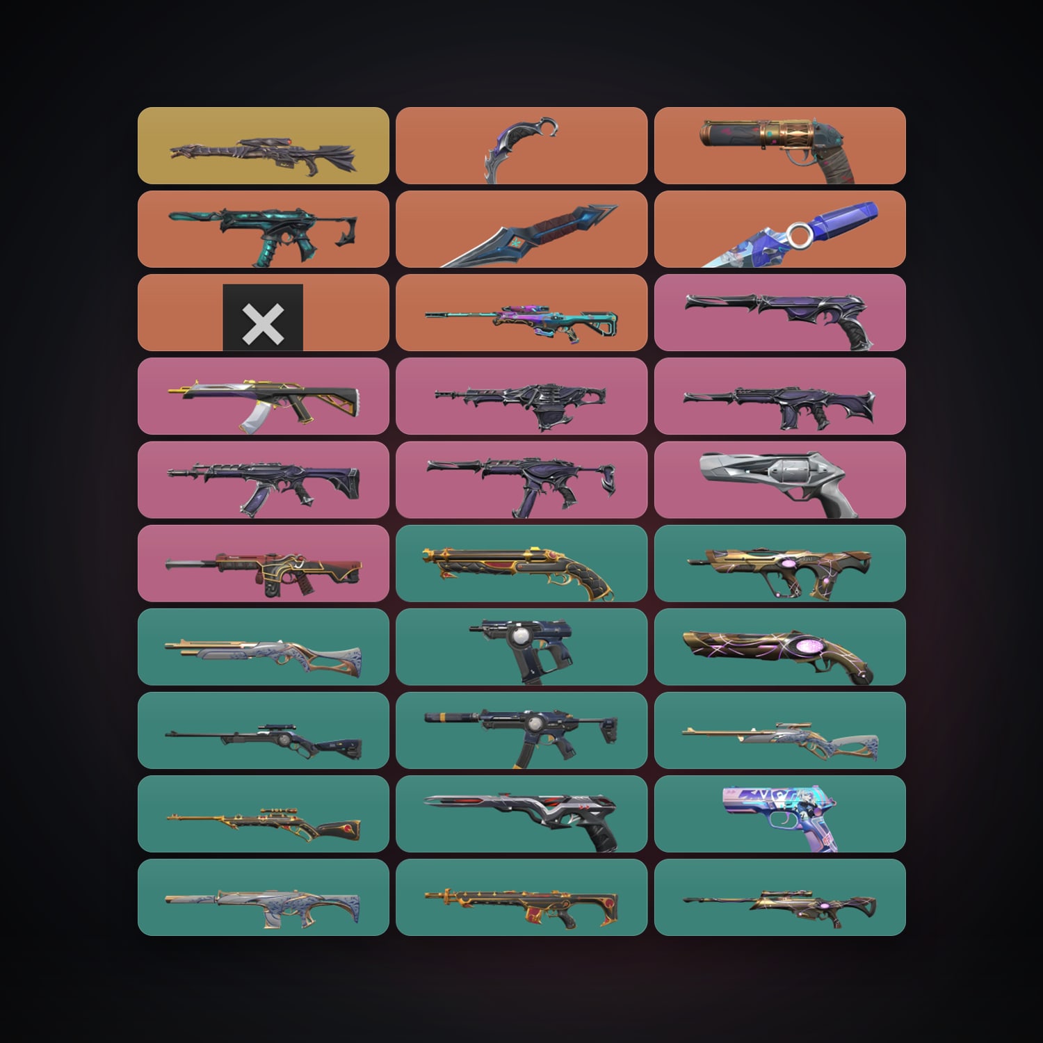 EU Plat 1 locker — 4 knives, 56 skins, lvl 176 — HabibiAccounts
