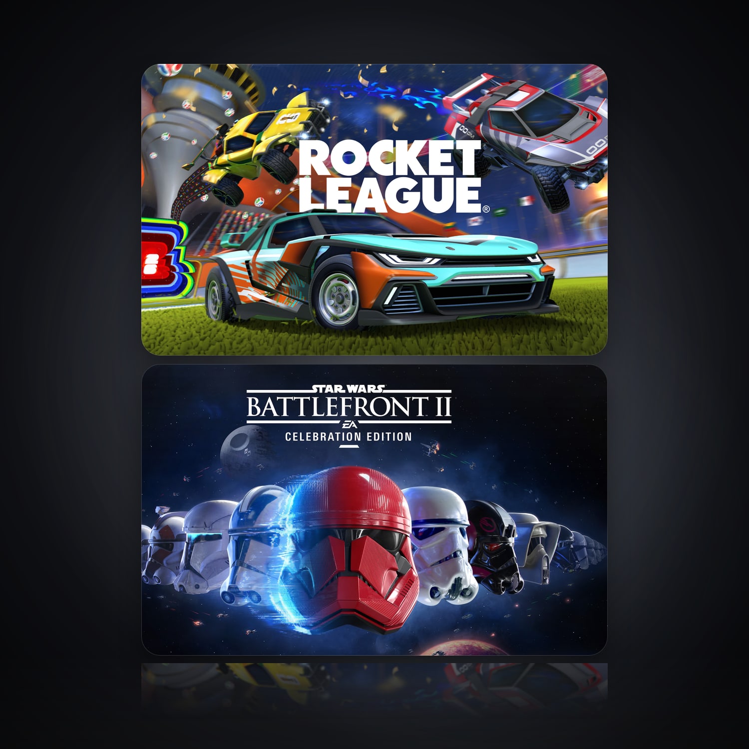 Rocket League & STAR WARS Battlefront II: Celebration Edition | 2 Games — HabibiAccounts