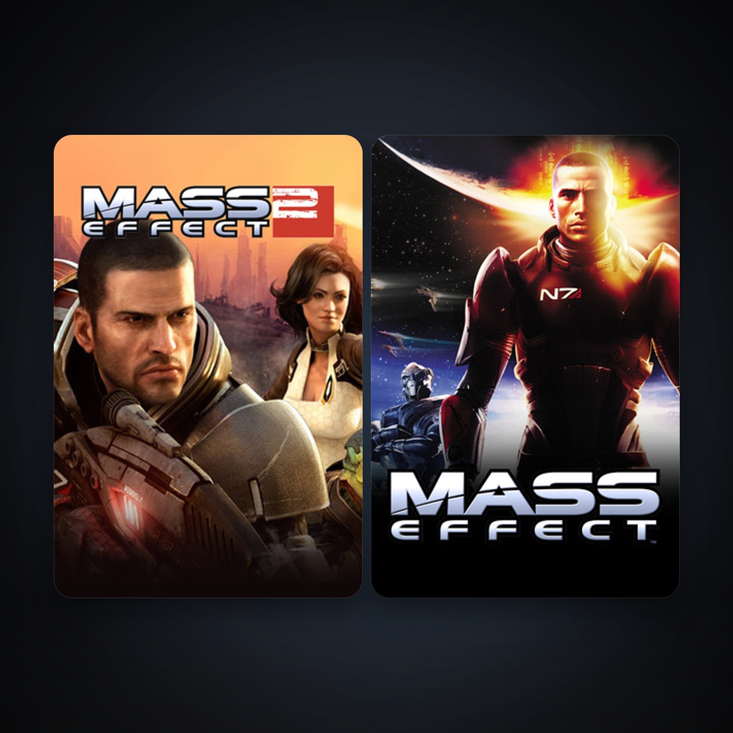 Mass Effect + Mass Effect 2, 3 games, clean — HabibiAccounts