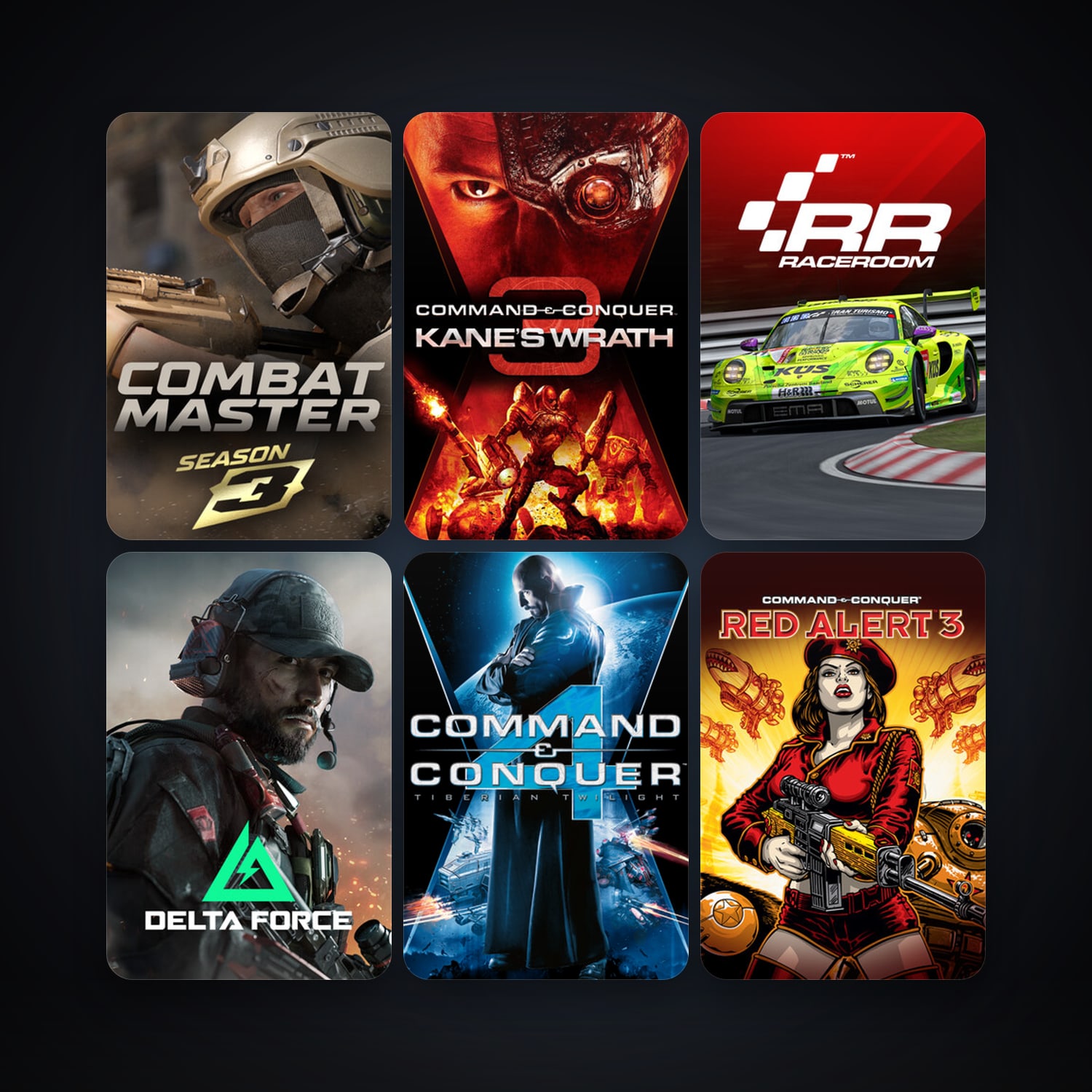 Command & Conquer: Red Alert 3 + Command & Conquer 3: Tiberium Wars, 16 games, clean — HabibiAccounts
