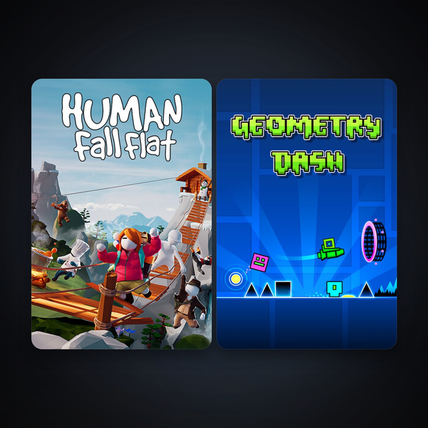 Human: Fall Flat & Geometry Dash — HabibiAccounts