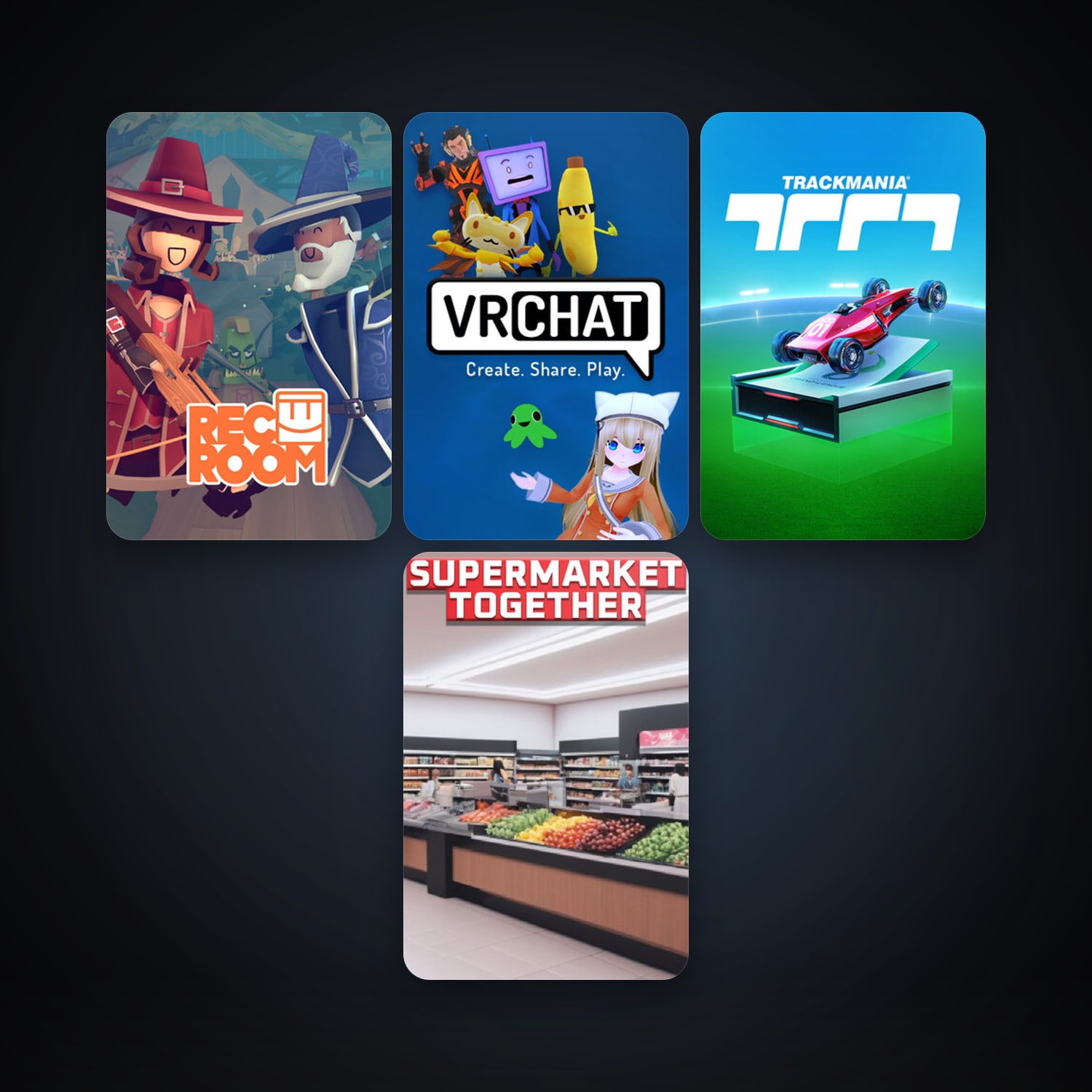 VRChat + Rec Room, 15 games, clean — HabibiAccounts