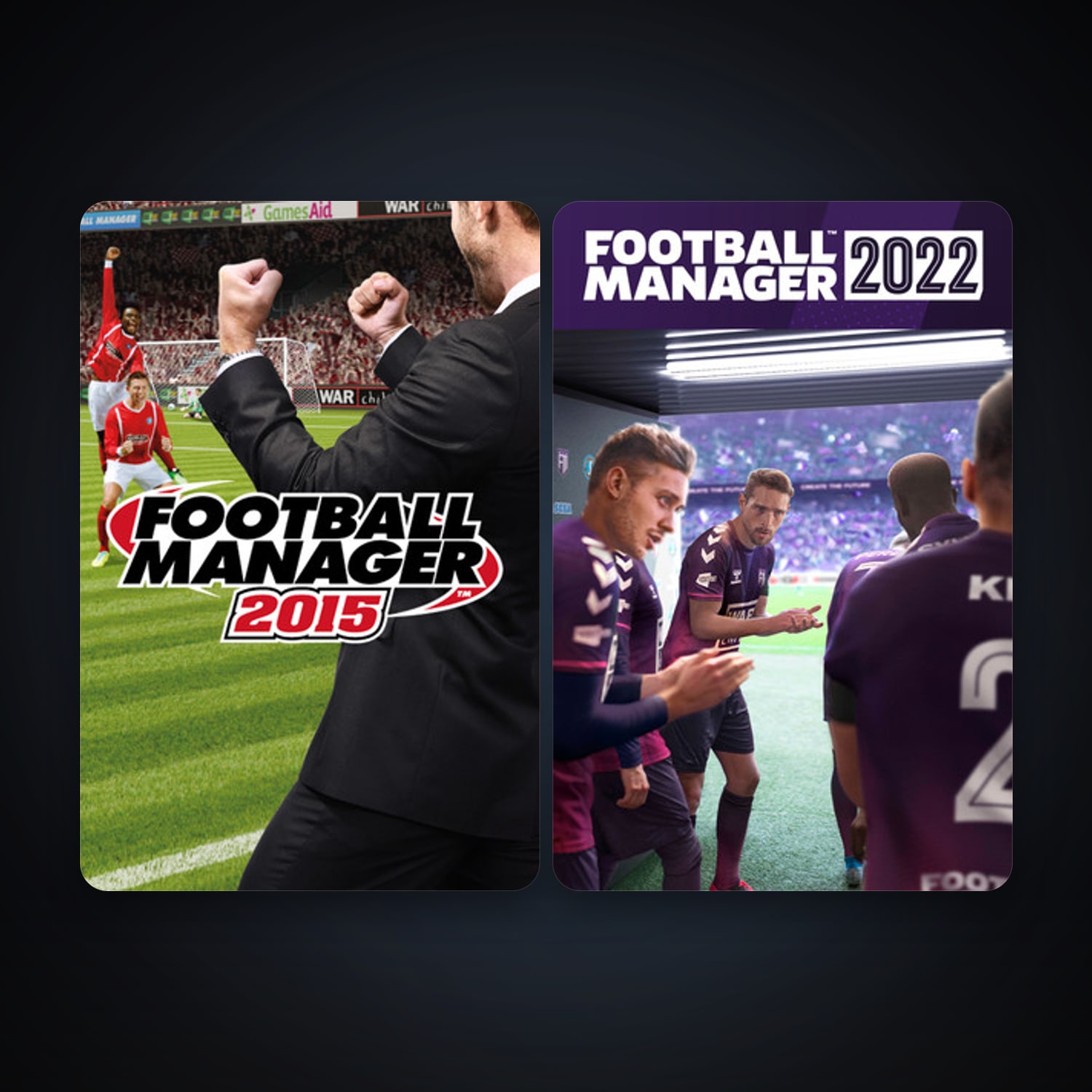 Football Manager 2015 + Football Manager 2022, 4 games, clean — HabibiAccounts