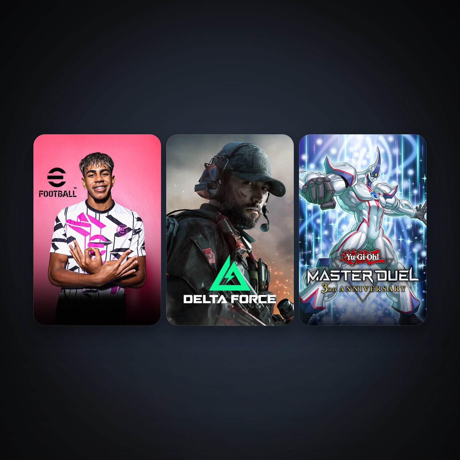 Yu-Gi-Oh! Master Duel + eFootball 2024, 6 games, clean — HabibiAccounts