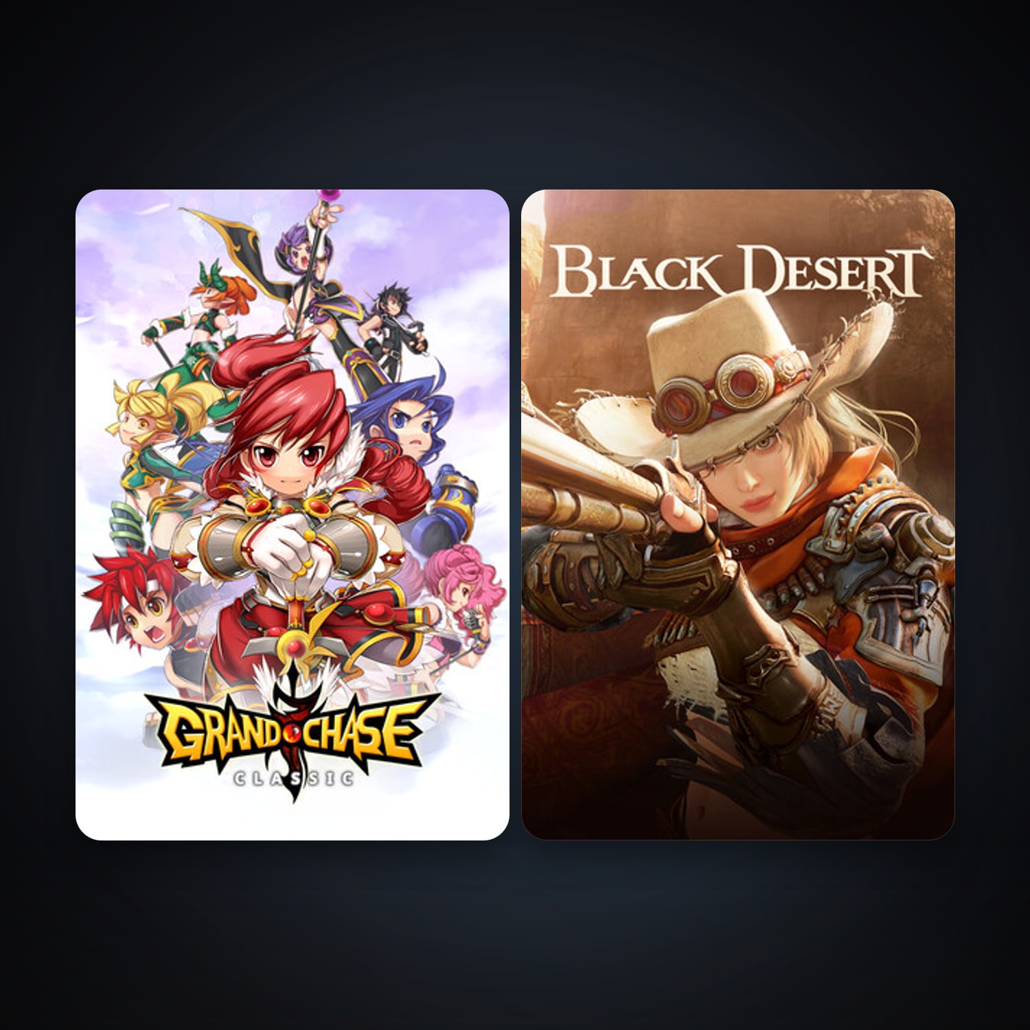 Black Desert Online + GrandChase, 5 games, clean — HabibiAccounts