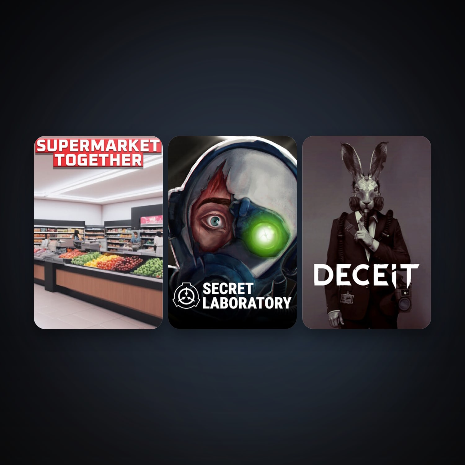 Deceit + SCP: Secret Laboratory, 7 games, clean — HabibiAccounts