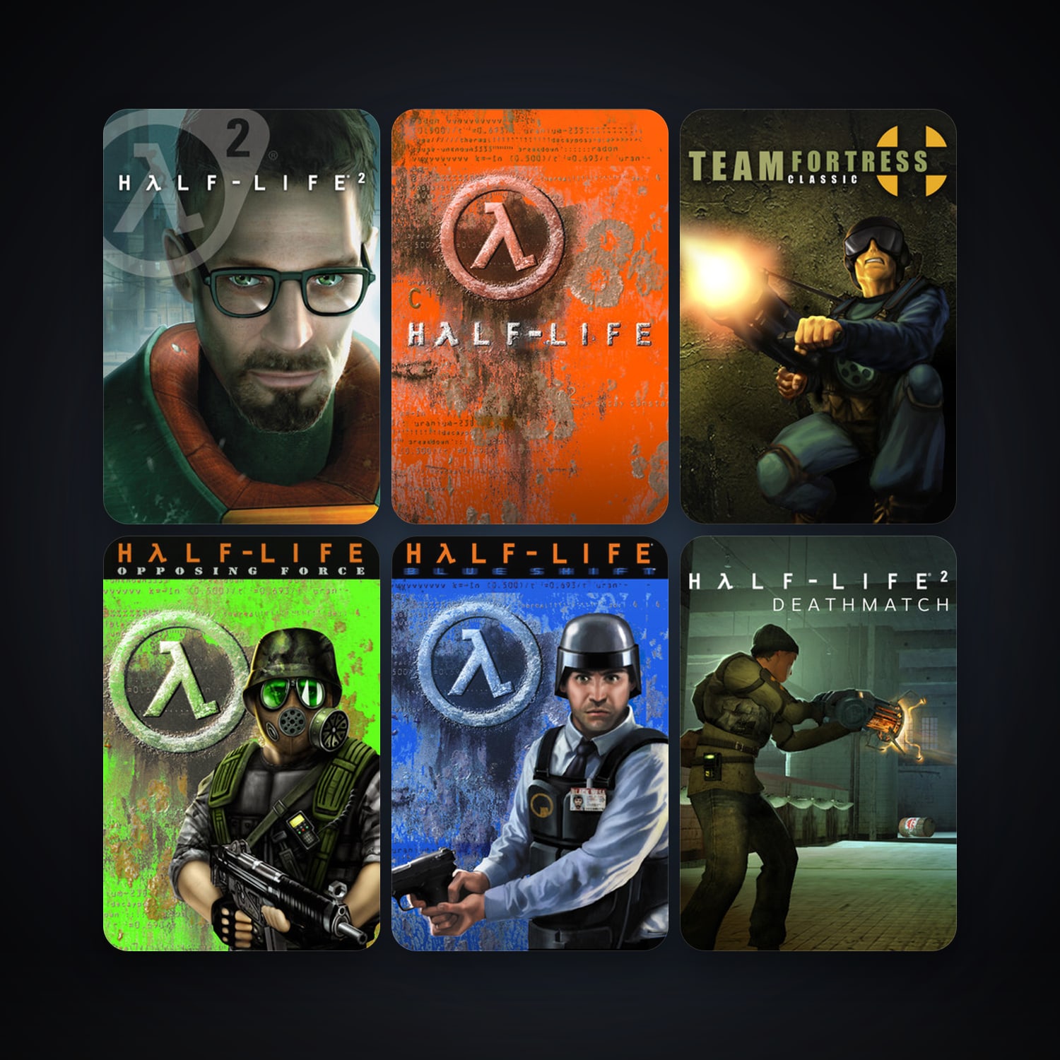 Team Fortress Classic + Half-Life: Opposing Force, 8 games, clean — HabibiAccounts