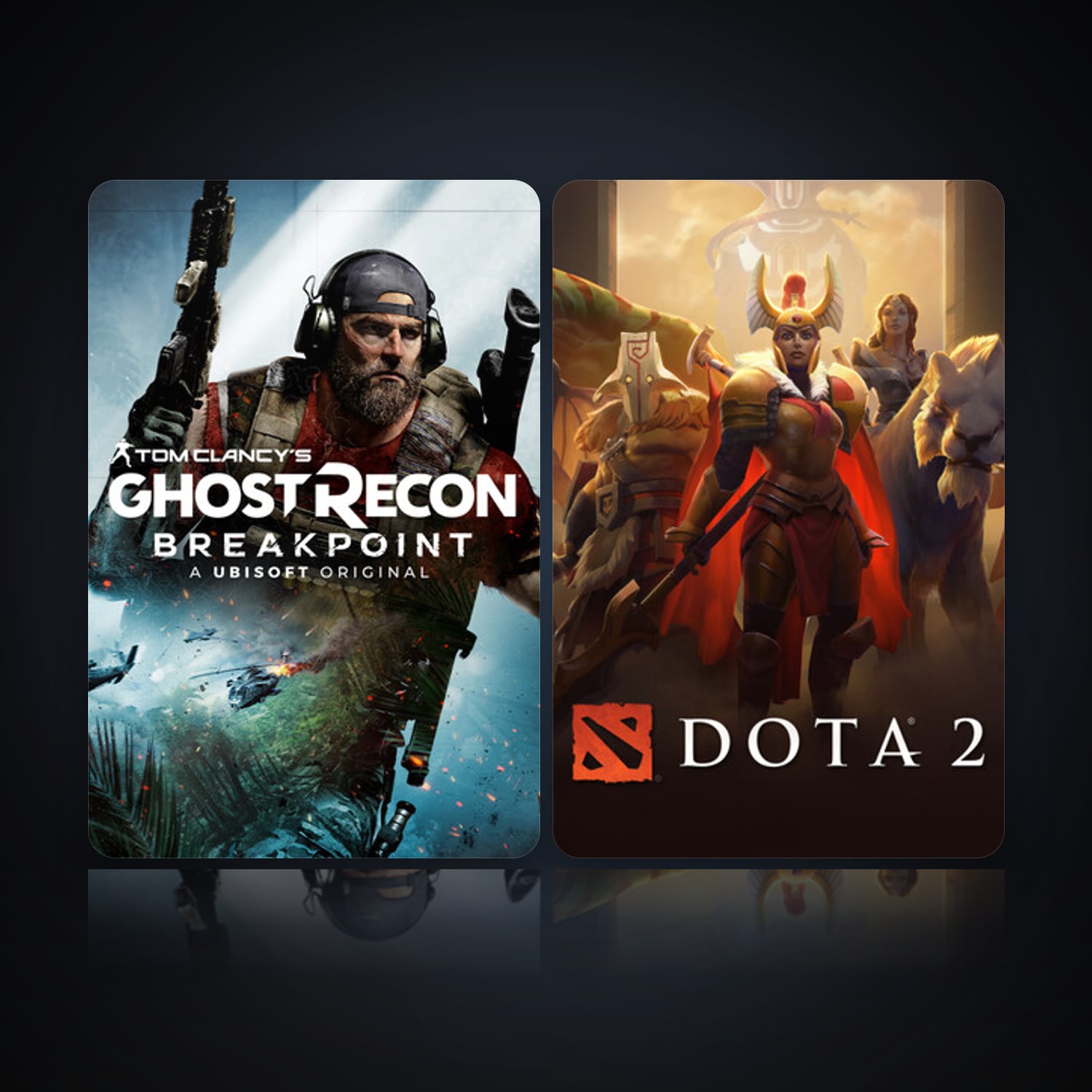 هالحساب ستيم فلين، Dota 2 وTom Clancy's Ghost Recon Breakpoint، 2 لعبة، صامد واضح — HabibiAccounts