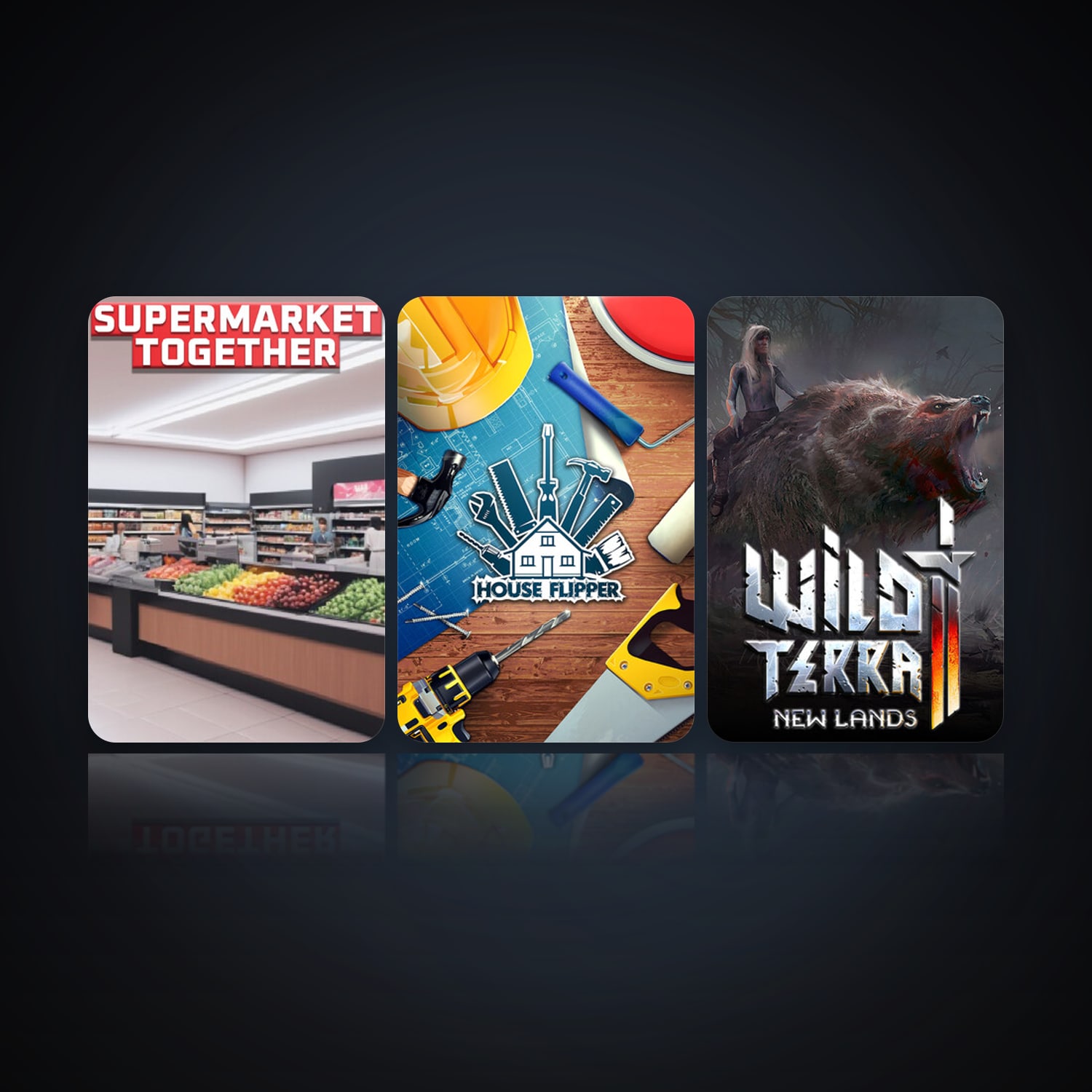 Supermarket Together & House Flipper | 11 Games | Clean — HabibiAccounts