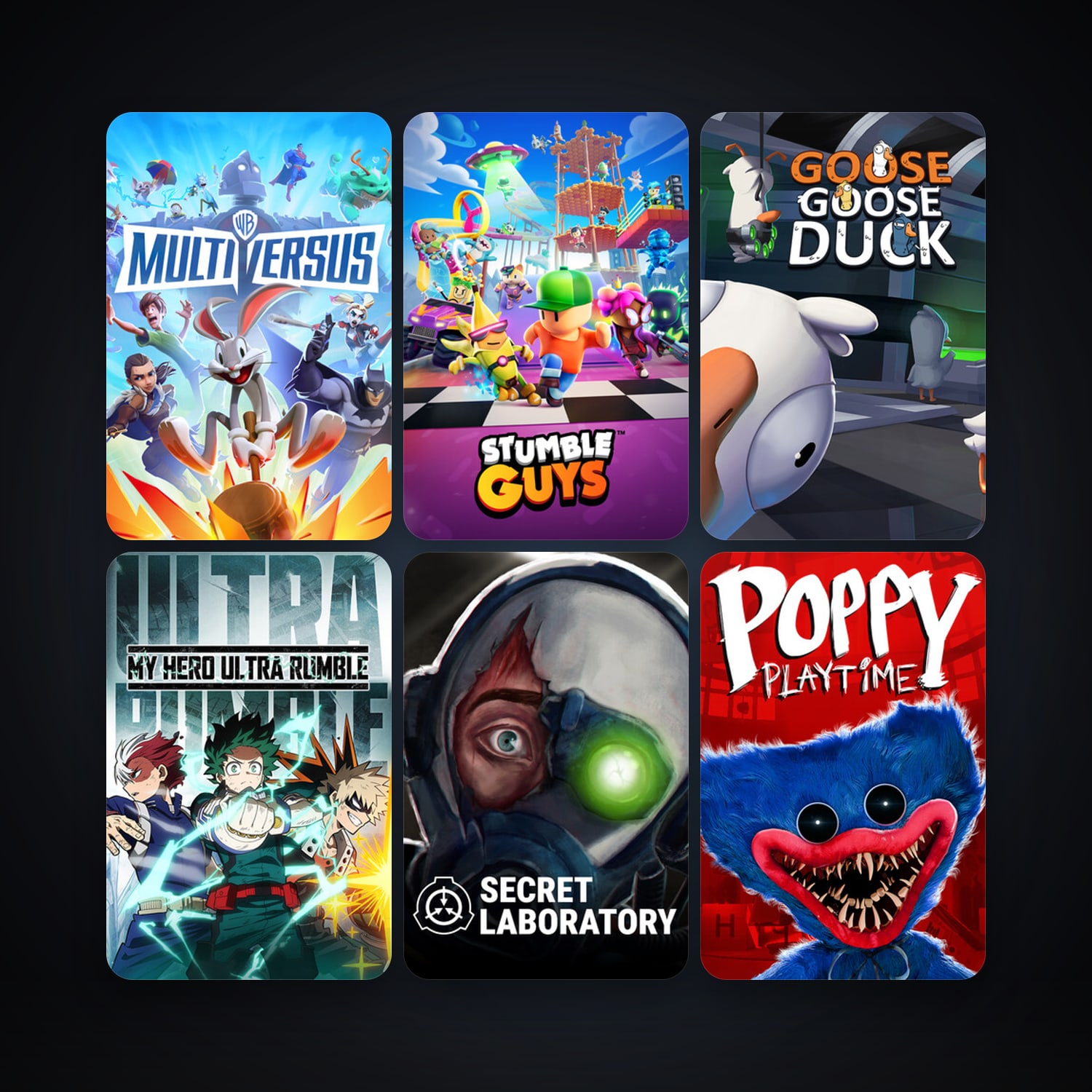 MultiVersus & Stumble Guys | 12 Games | Clean — HabibiAccounts