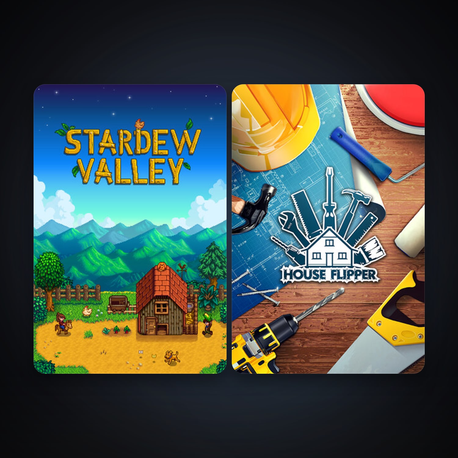 Stardew Valley + House Flipper, 4 games, clean — HabibiAccounts