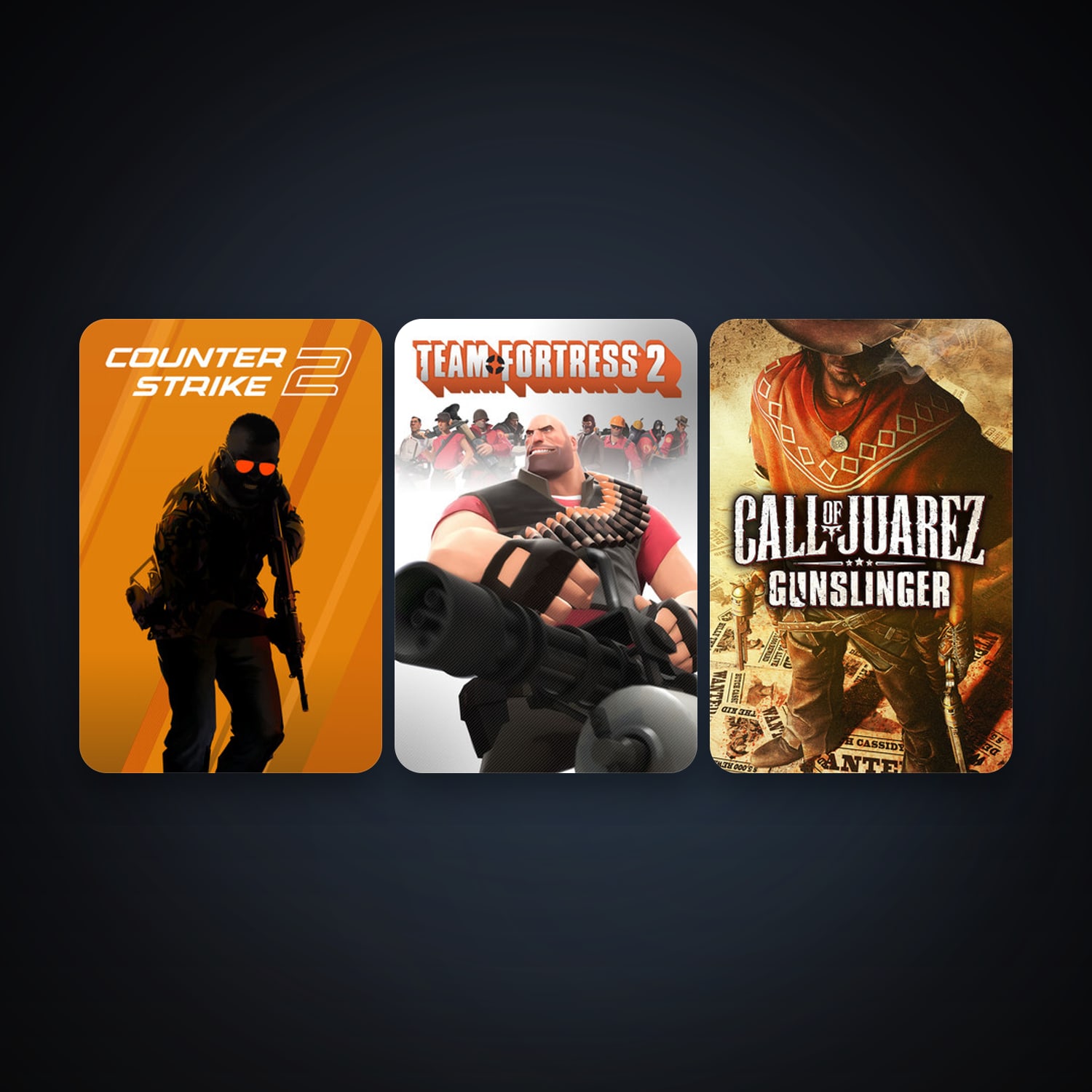 Team Fortress 2 + CS2 Prime, 3 games, Steam 14, clean — HabibiAccounts