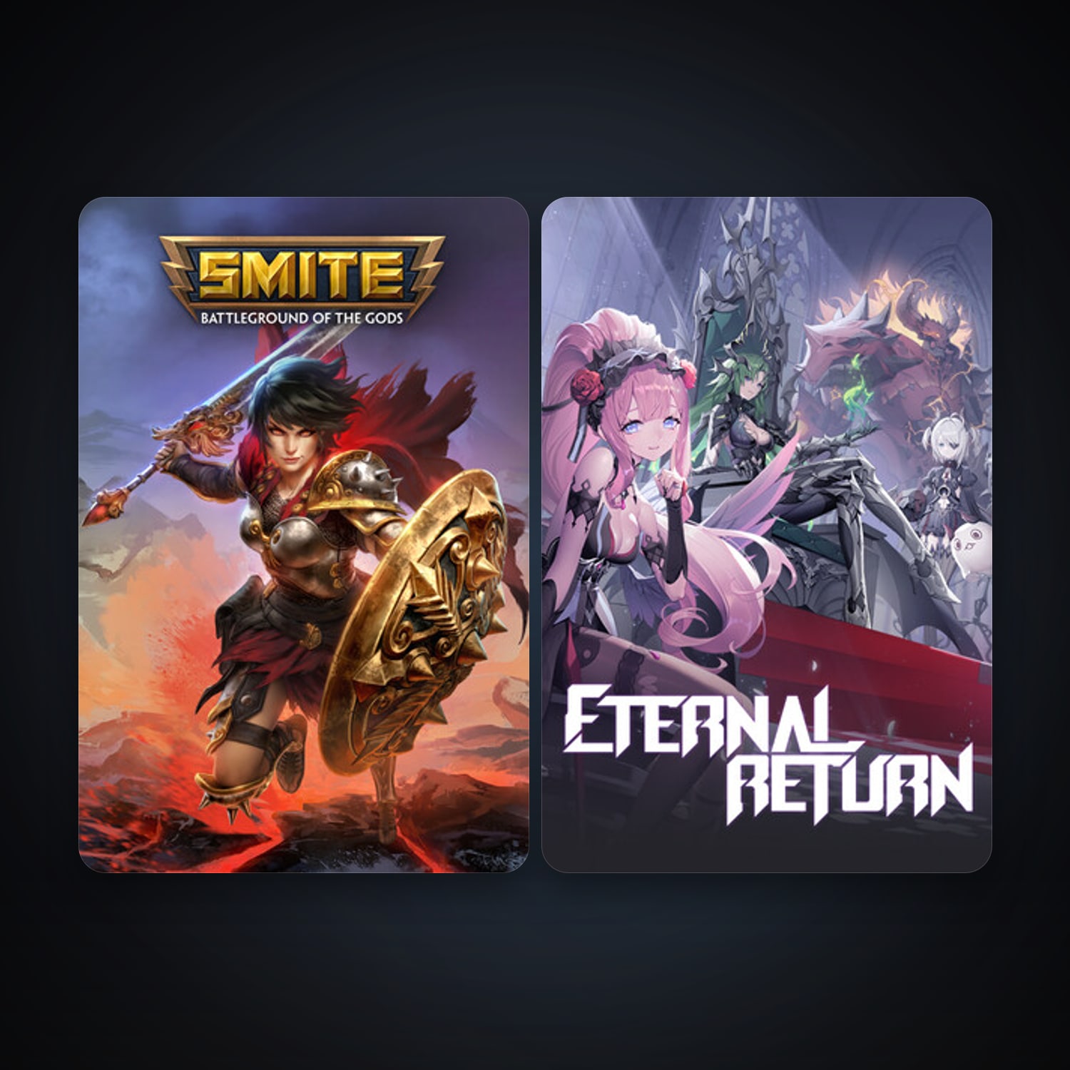 SMITE + Eternal Return, 5 games, clean — HabibiAccounts